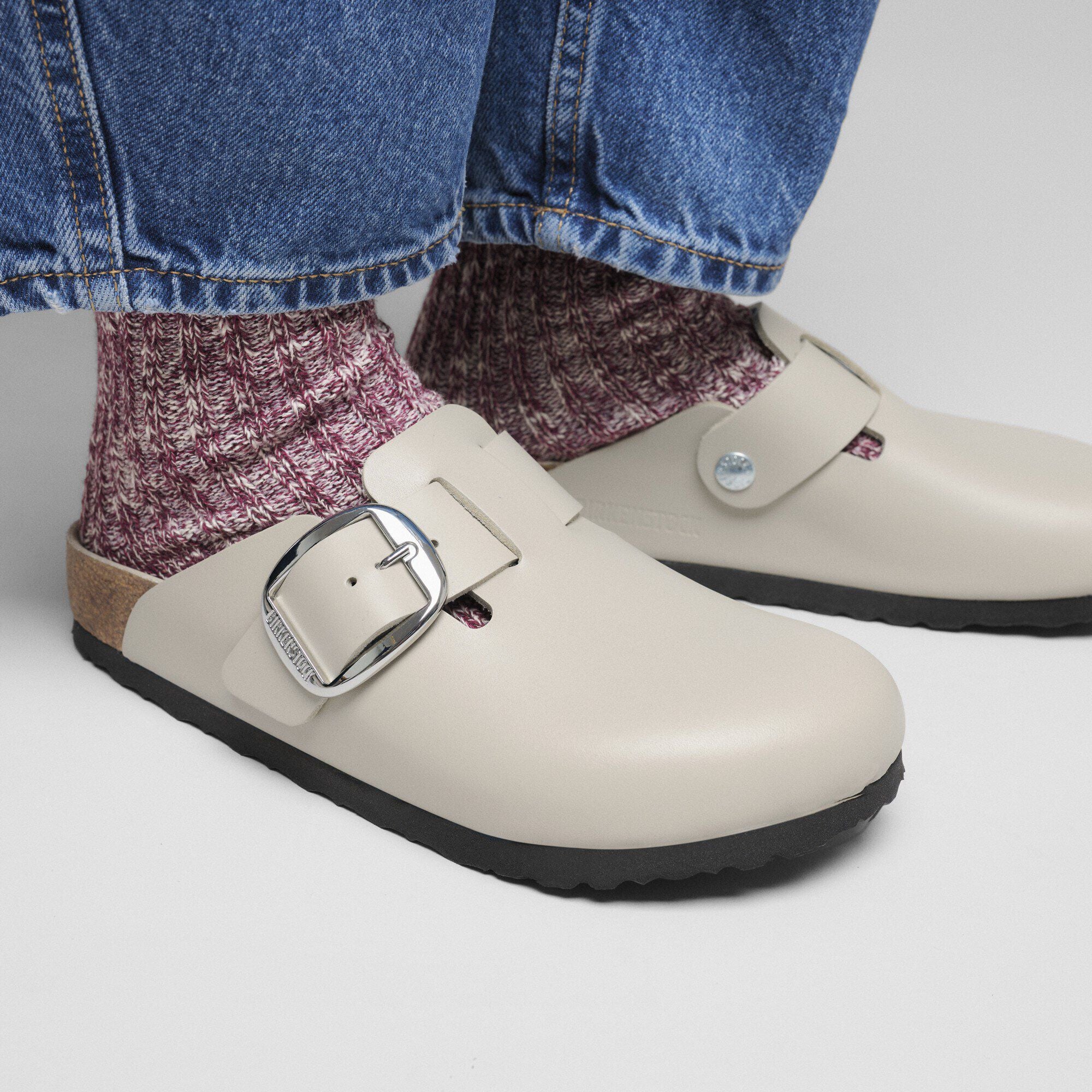 Boston Big Buckle Natural Leather
