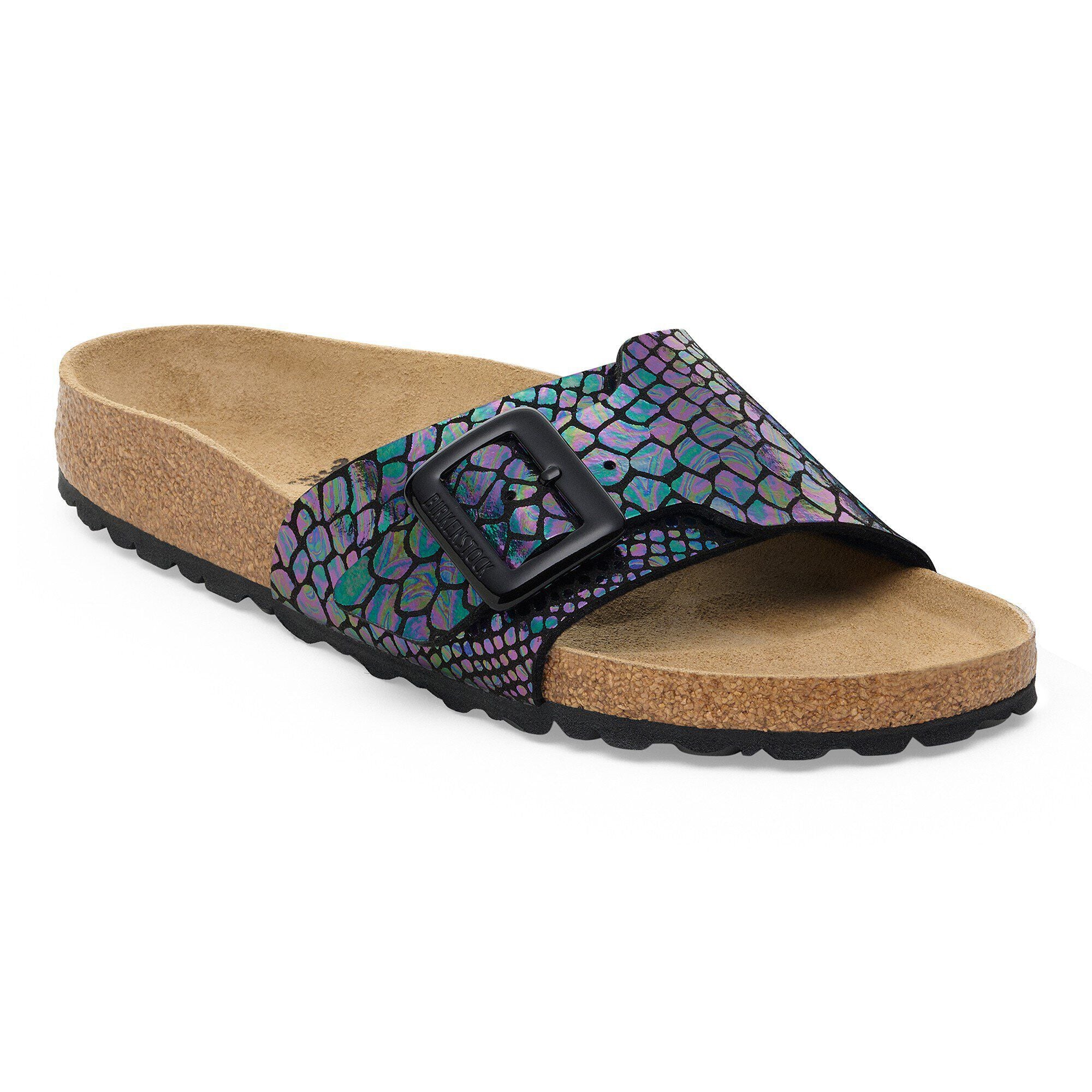 Catalina Luxe Buckle Synthetics Shiny Snake Black