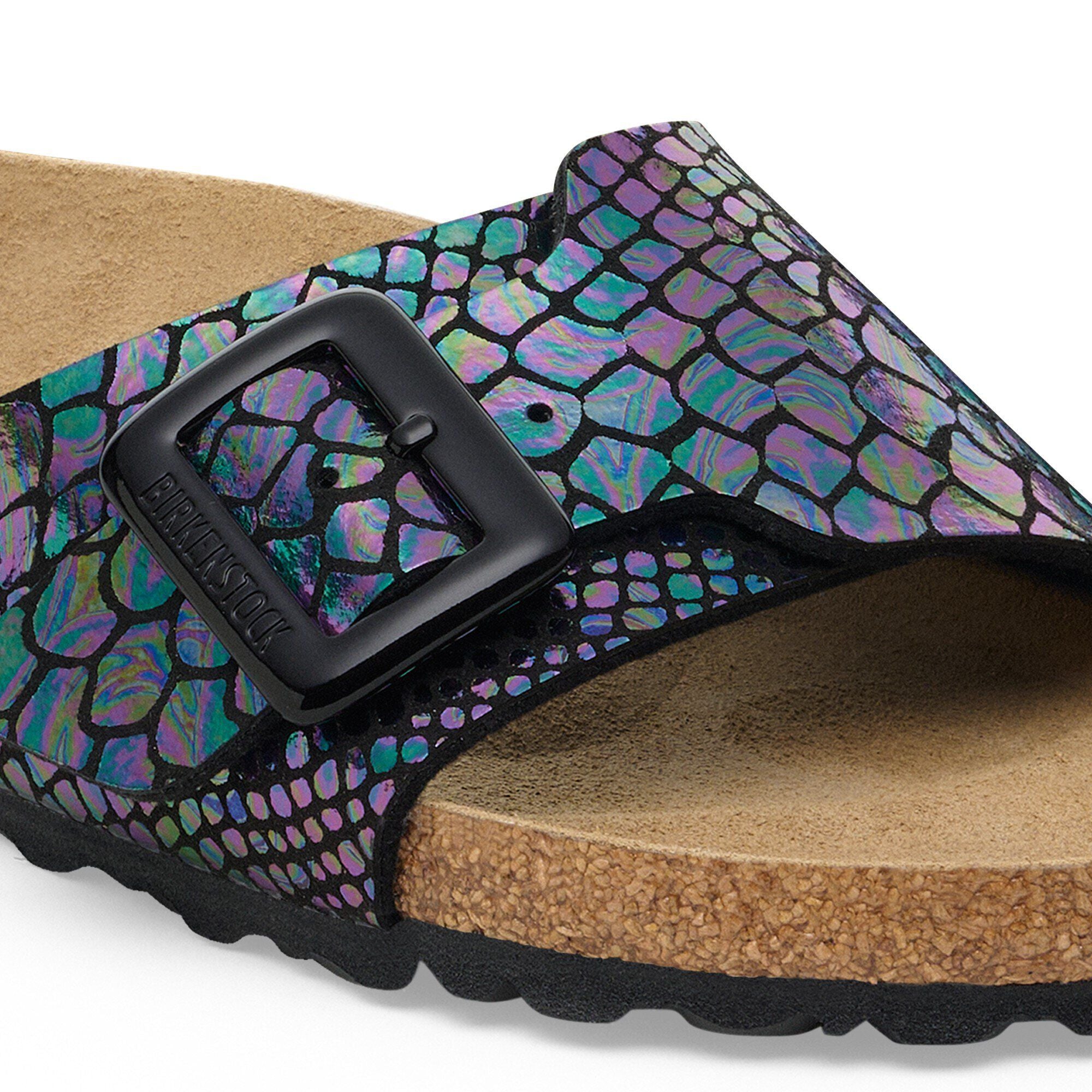 Catalina Luxe Buckle Synthetics Shiny Snake Black