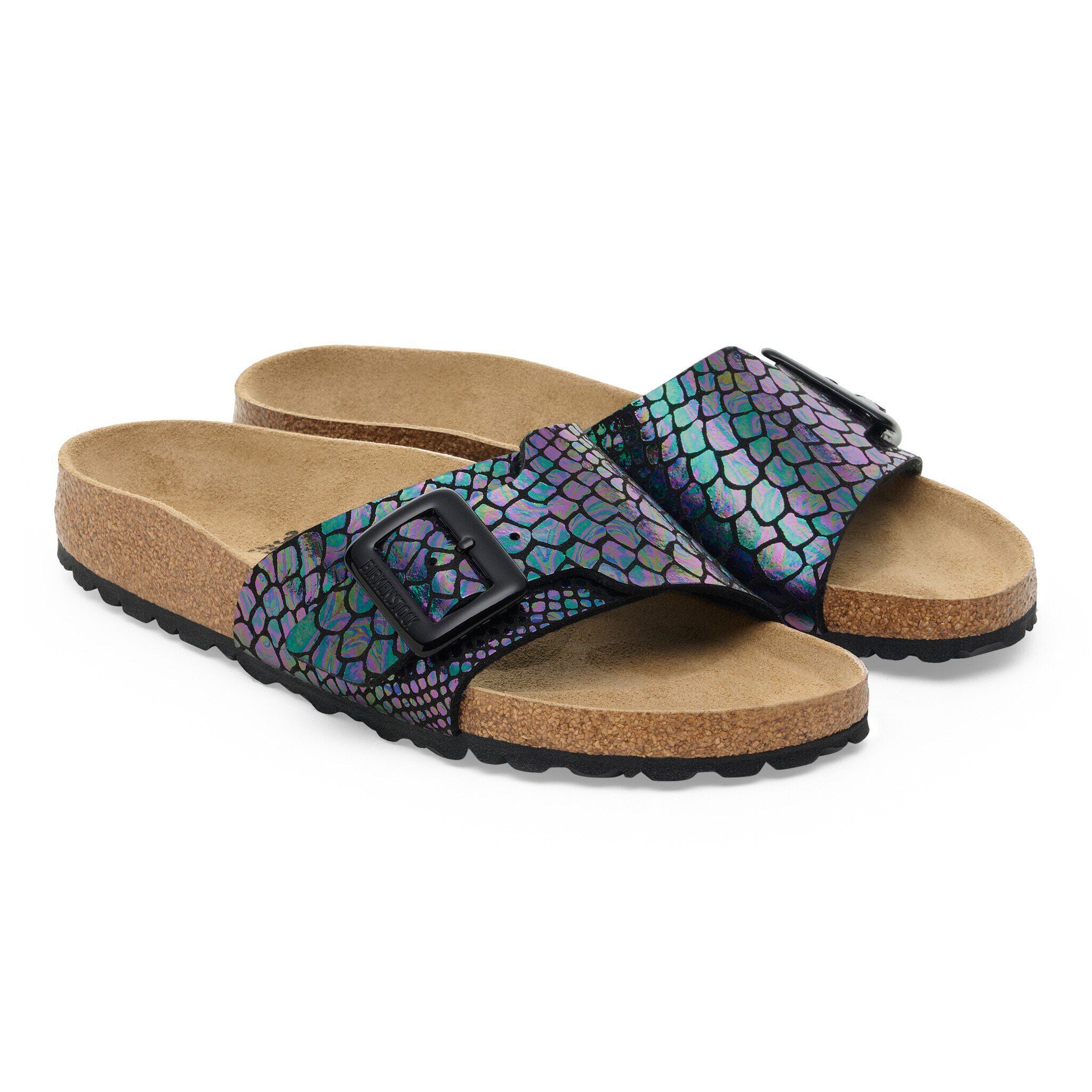 Catalina Luxe Buckle Synthetics Shiny Snake Black