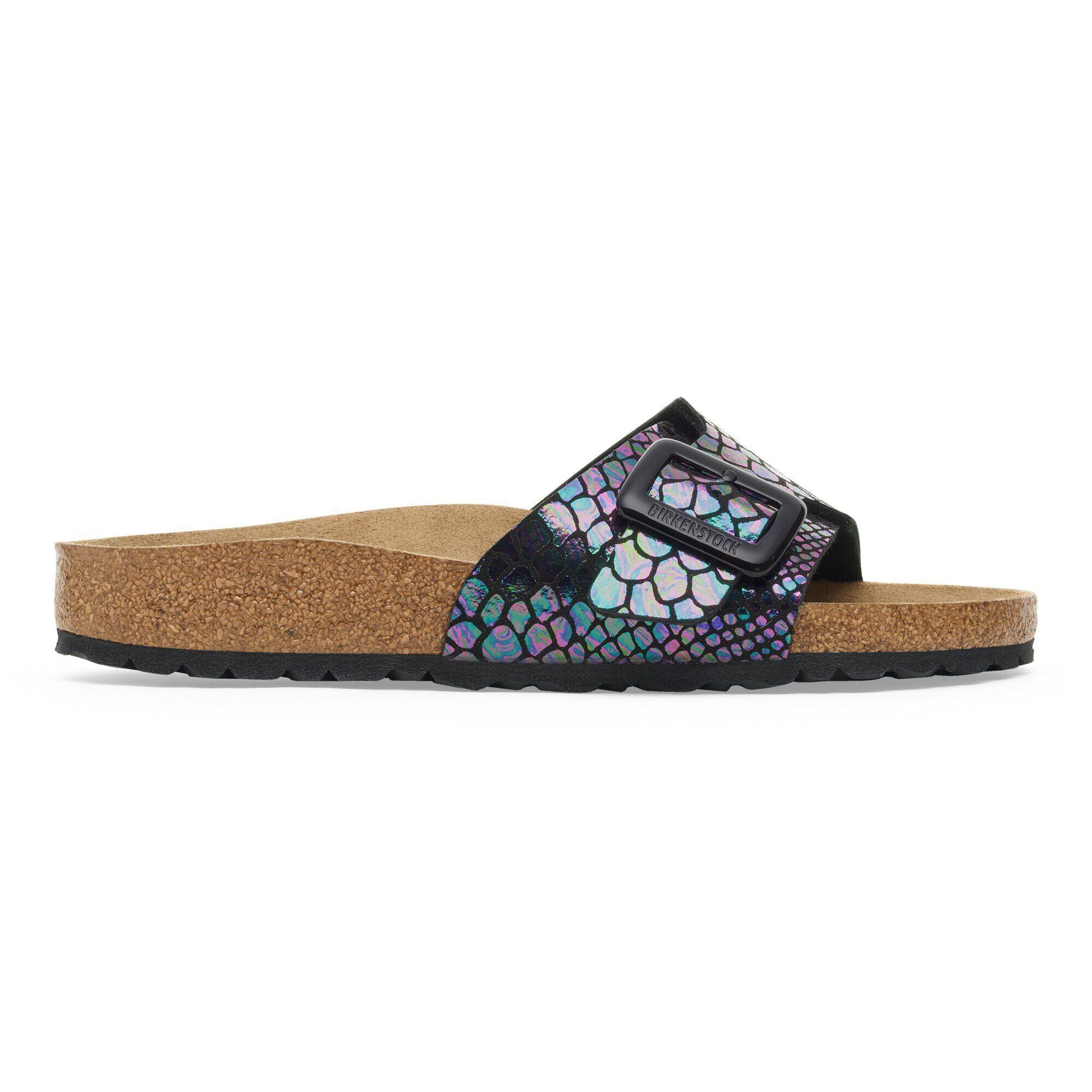 Catalina Luxe Buckle Synthetics Shiny Snake Black