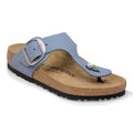 Gizeh Big Buckle Nubuck Leather Stone Blue