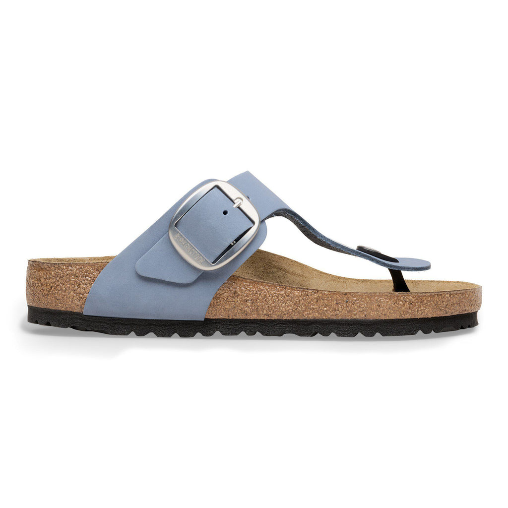 Gizeh Big Buckle Nubuck Leather Stone Blue