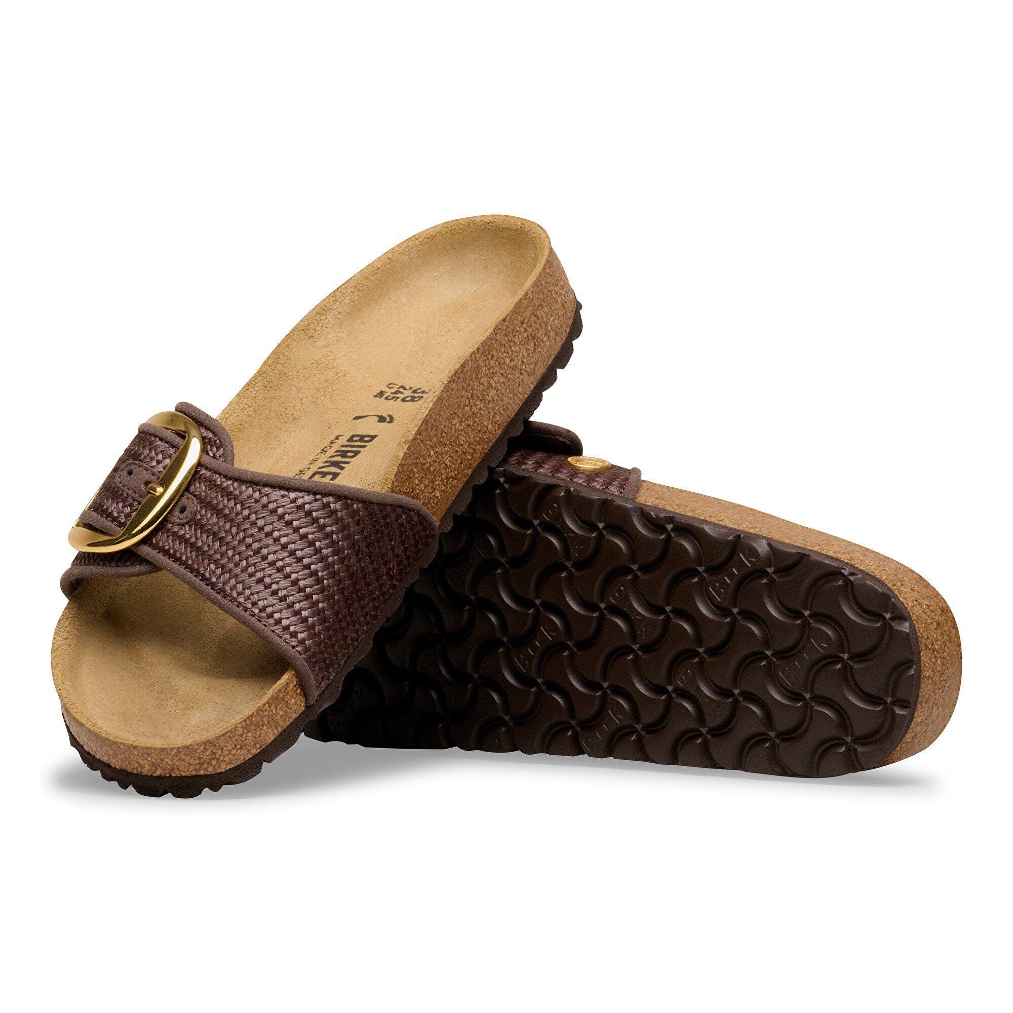 Madrid Big Buckle Raffia Textile
