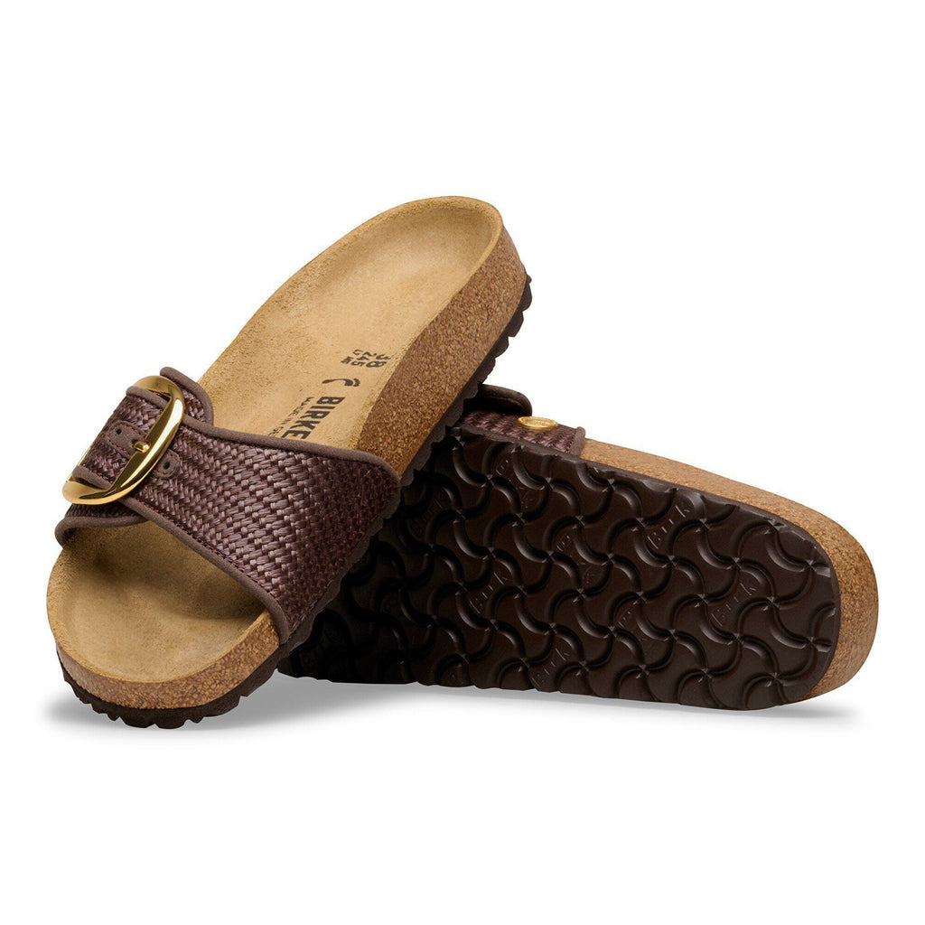 Madrid Big Buckle Raffia Textile