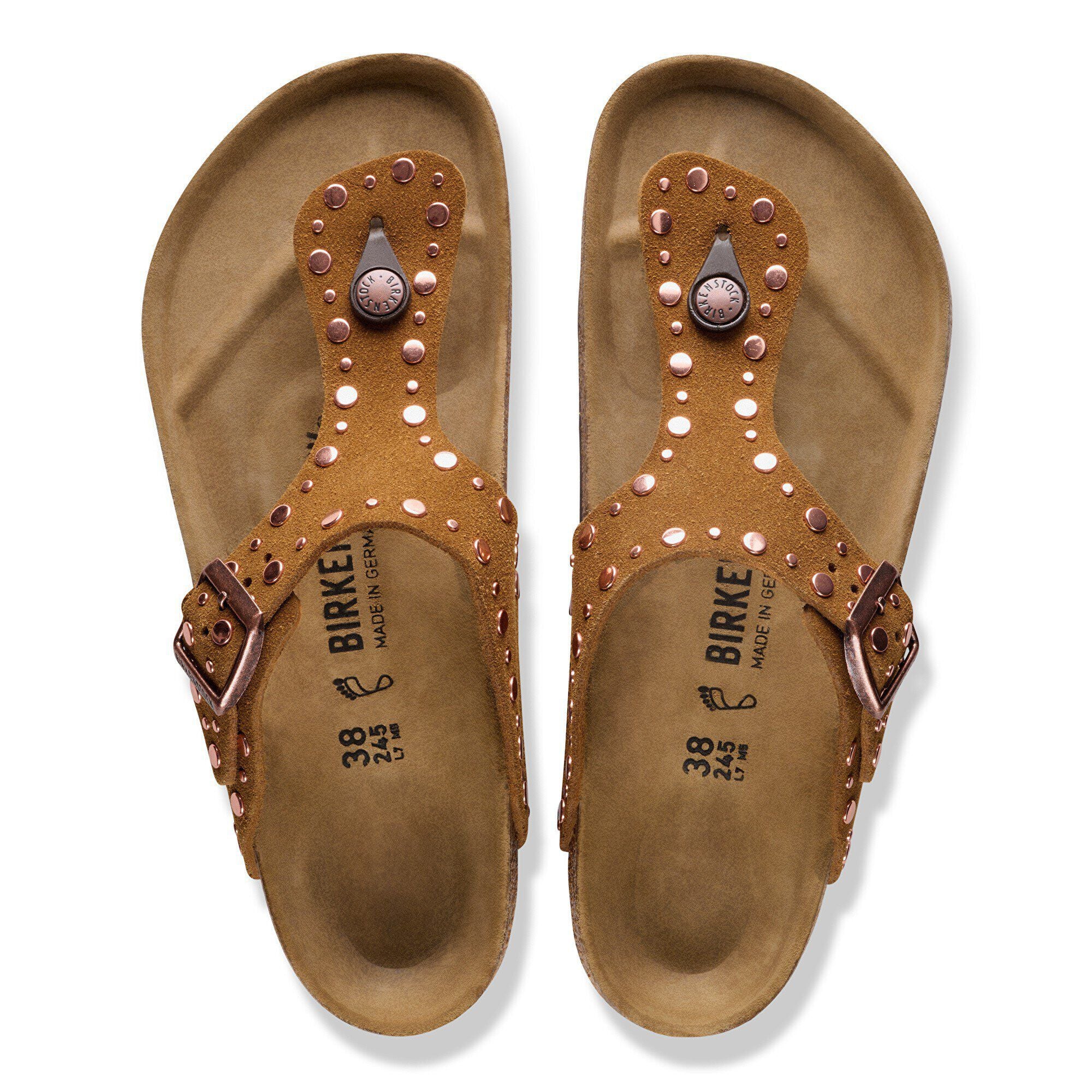Gizeh Rivet Suede Leather