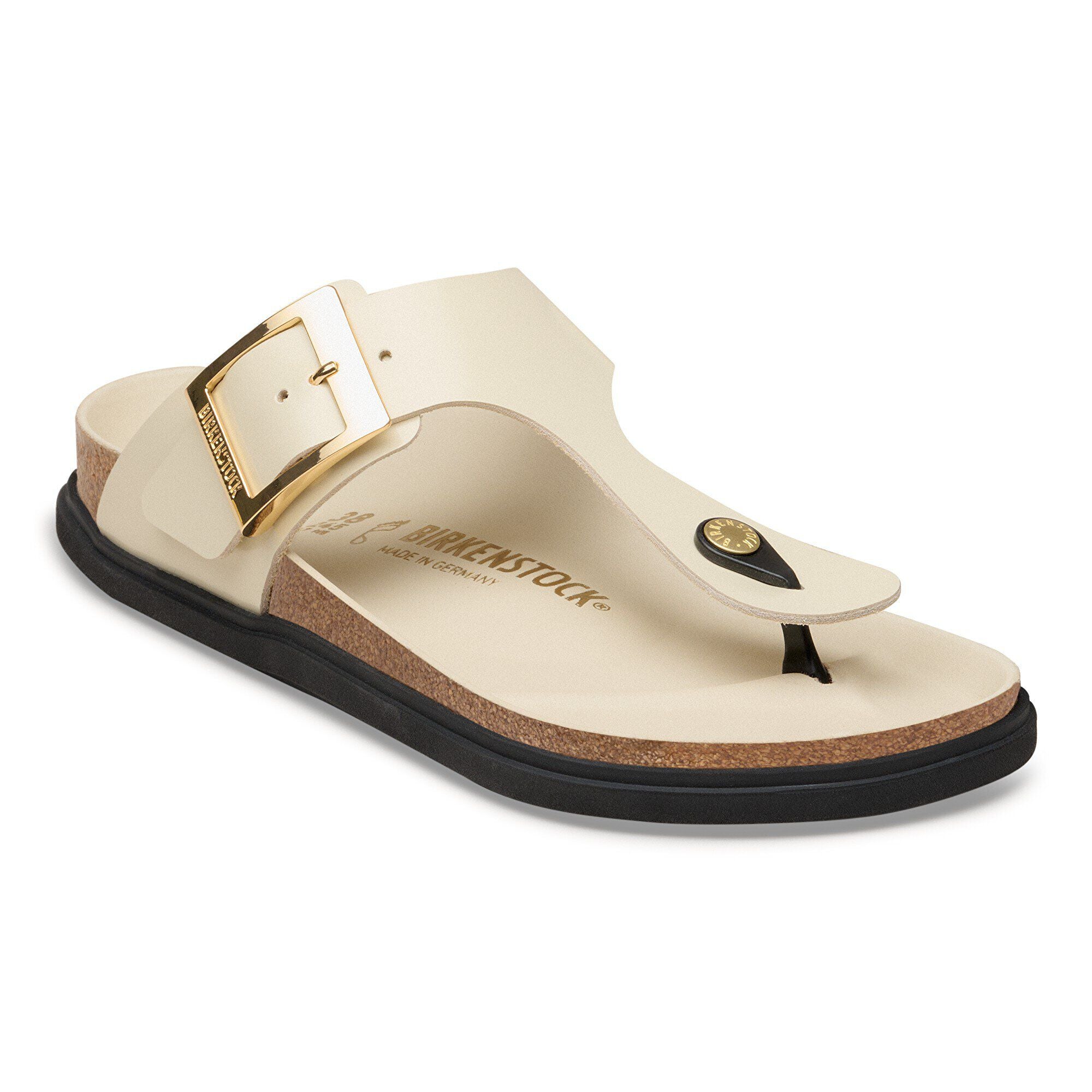 Gizeh Droplet Buckle Natural Leather Patent