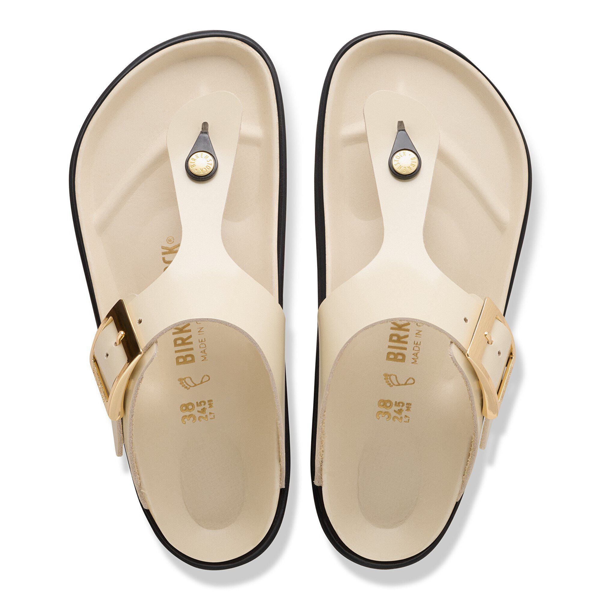 Gizeh Droplet Buckle Natural Leather Patent