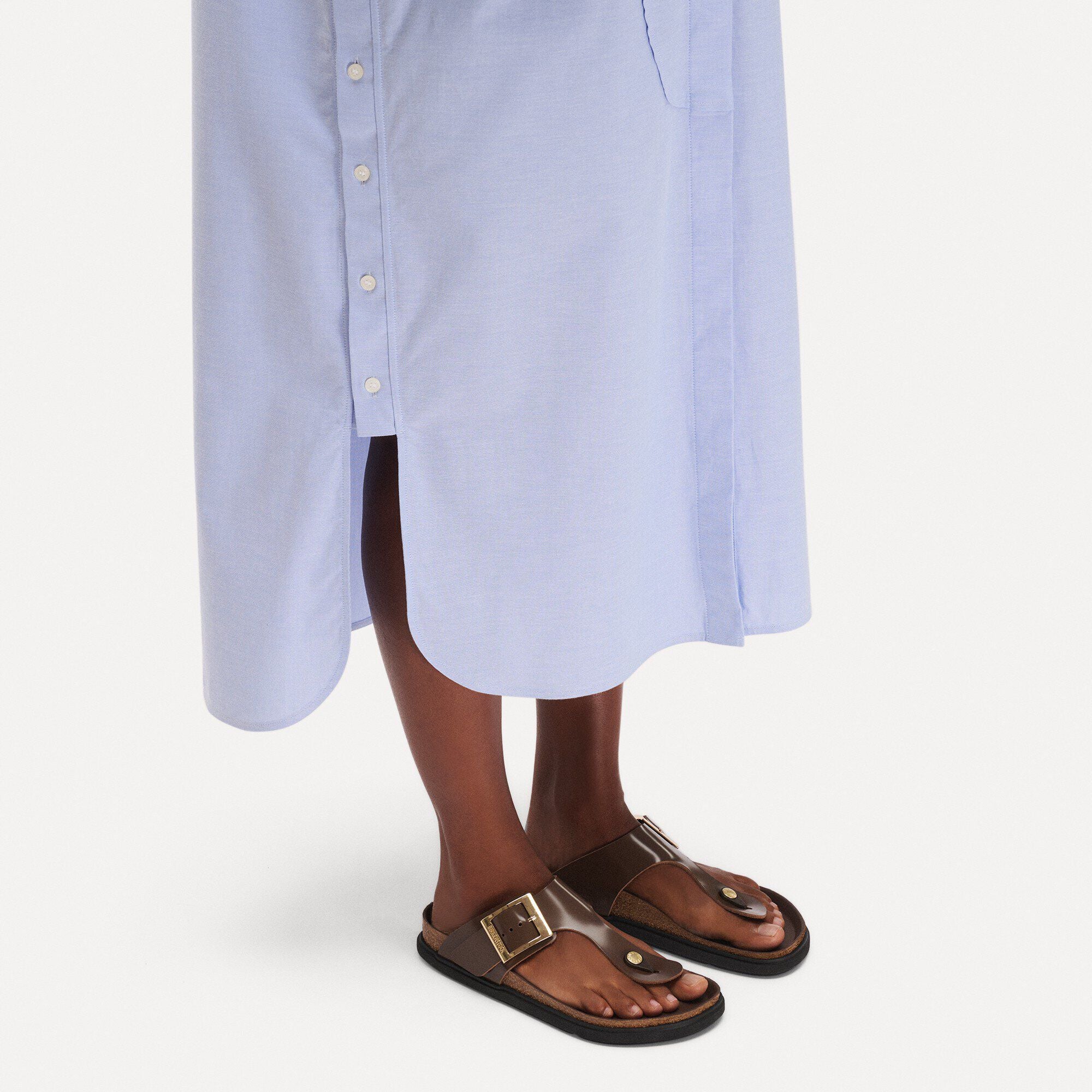 Gizeh Droplet Buckle Natural Leather Patent