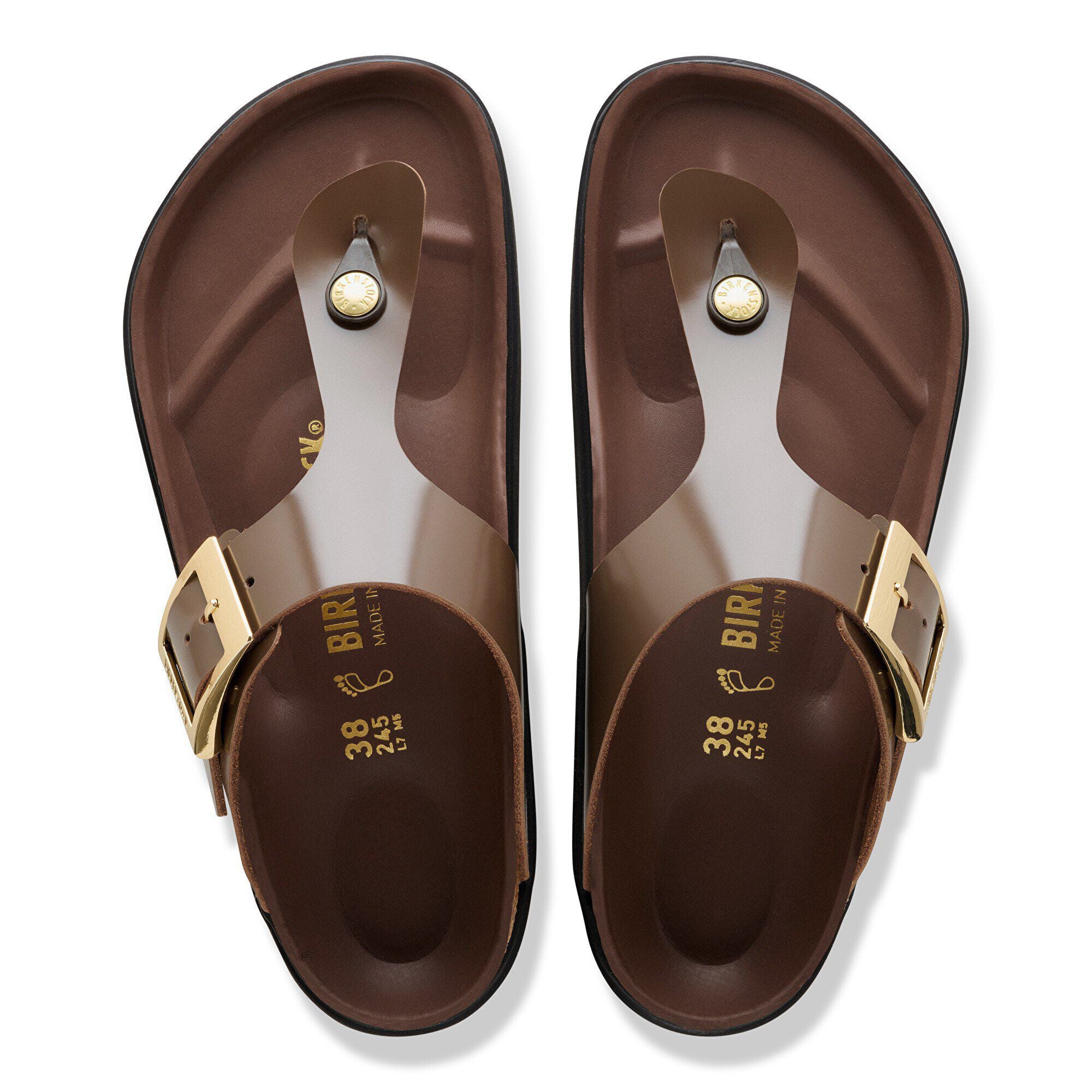 Gizeh Droplet Buckle Natural Leather Patent