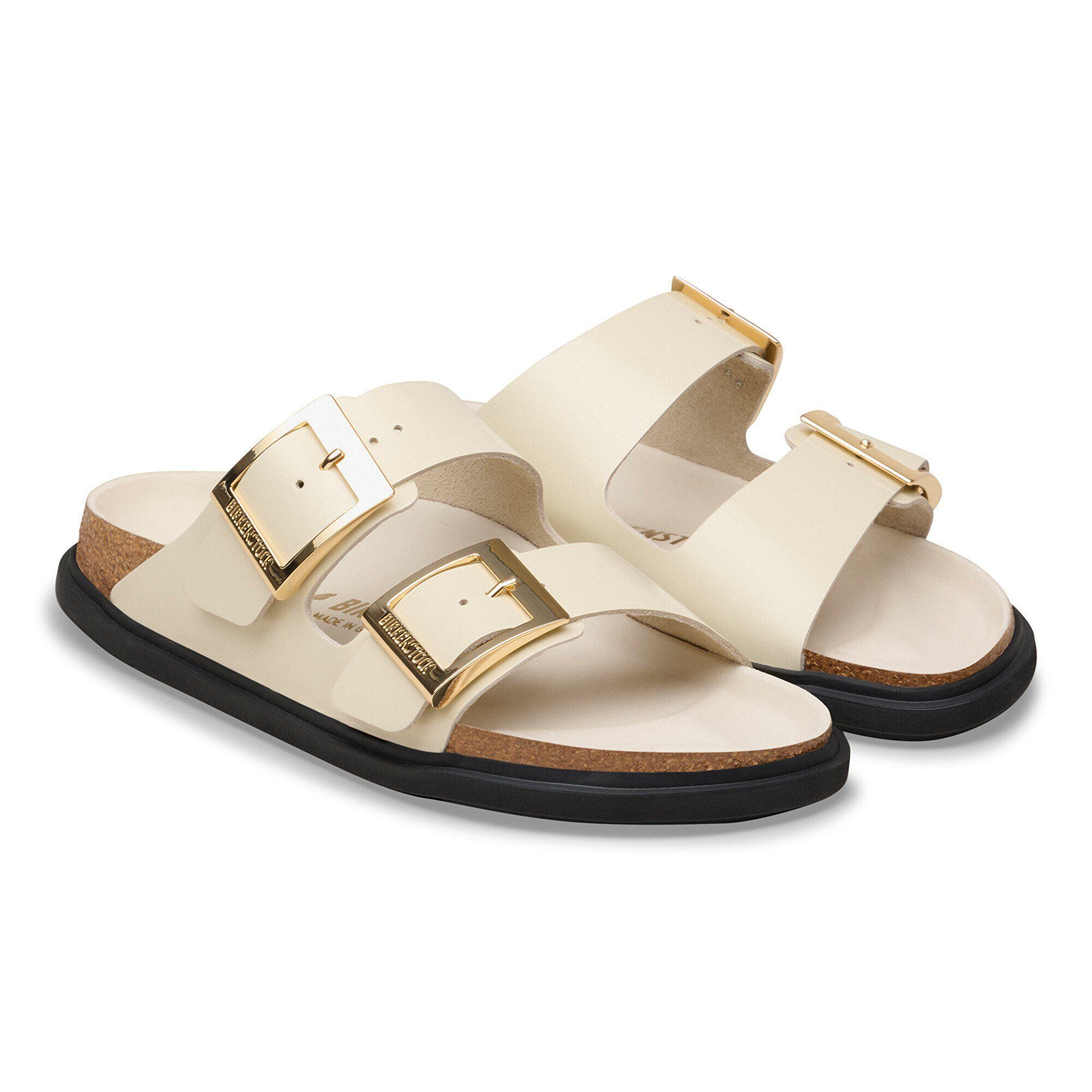 Arizona Droplet Buckle Natural Leather Patent