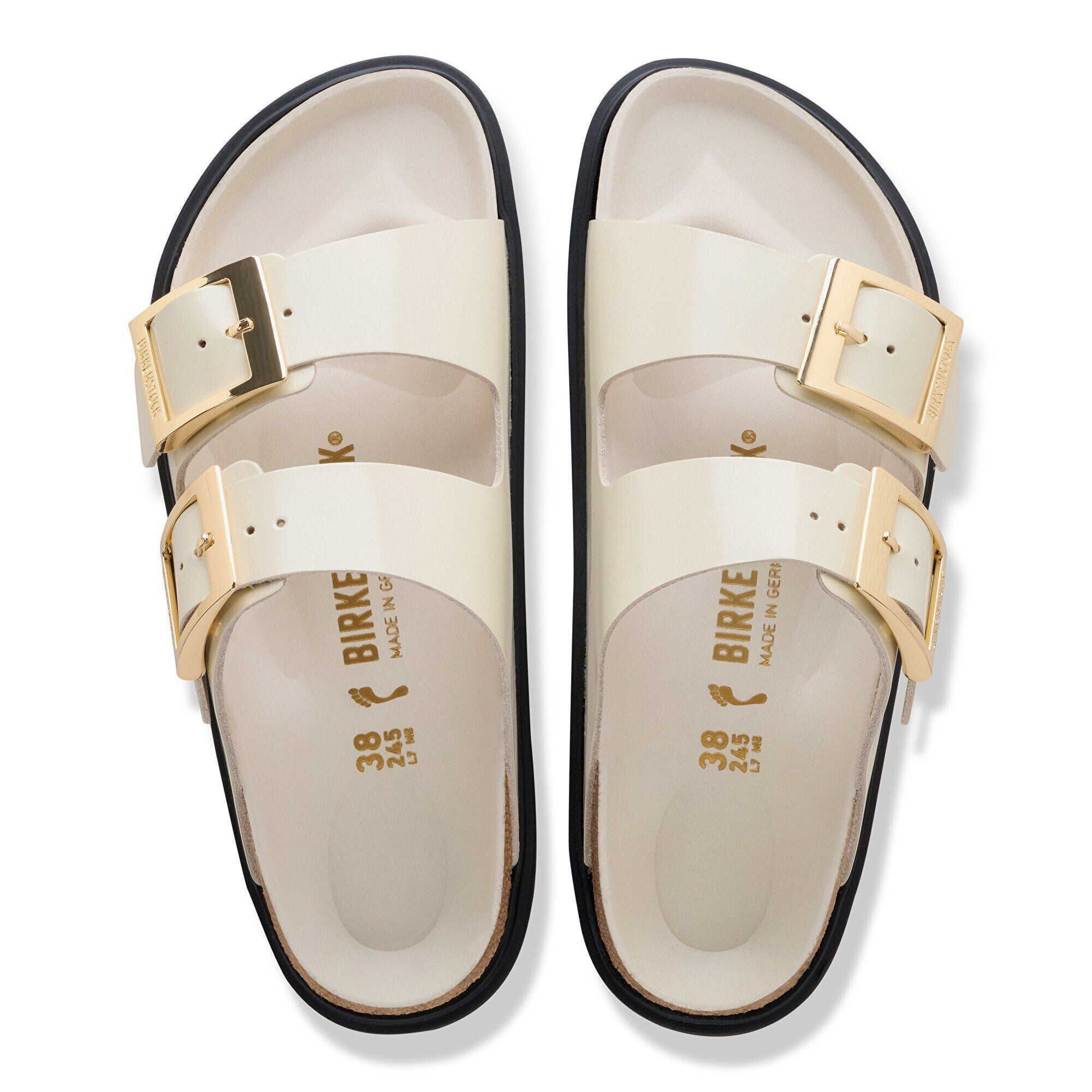 Arizona Droplet Buckle Natural Leather Patent