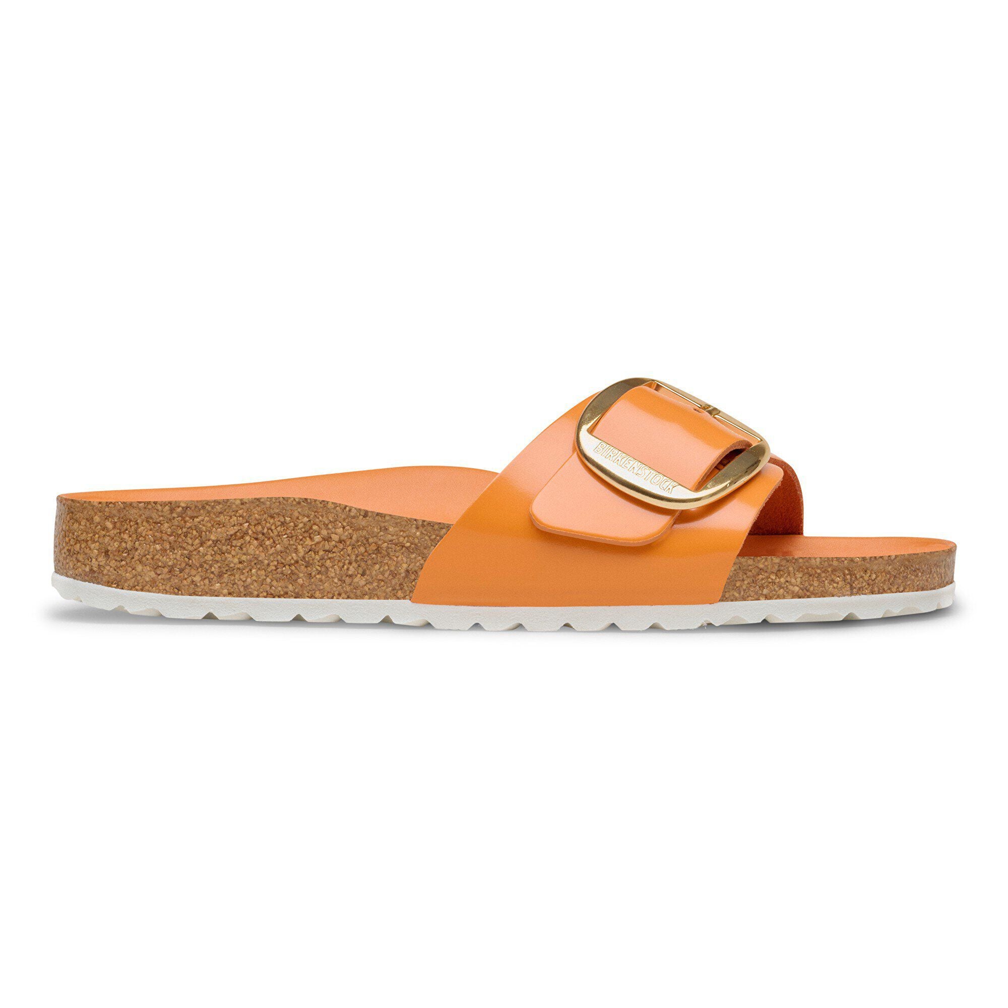 Madrid Big Buckle Natural Leather Patent