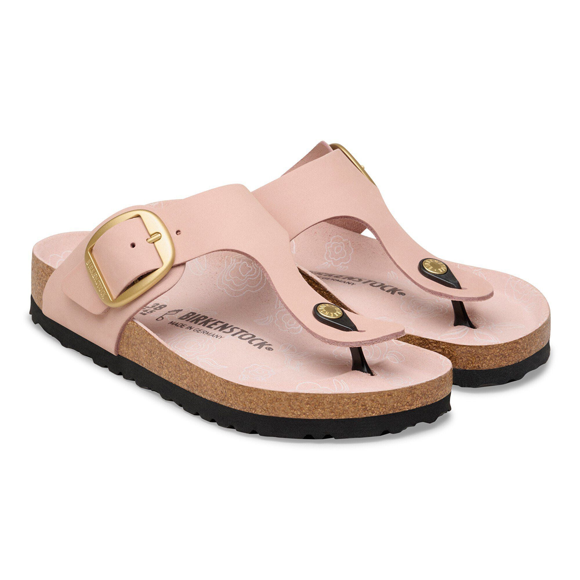 Gizeh Big Buckle Nubuck Leather