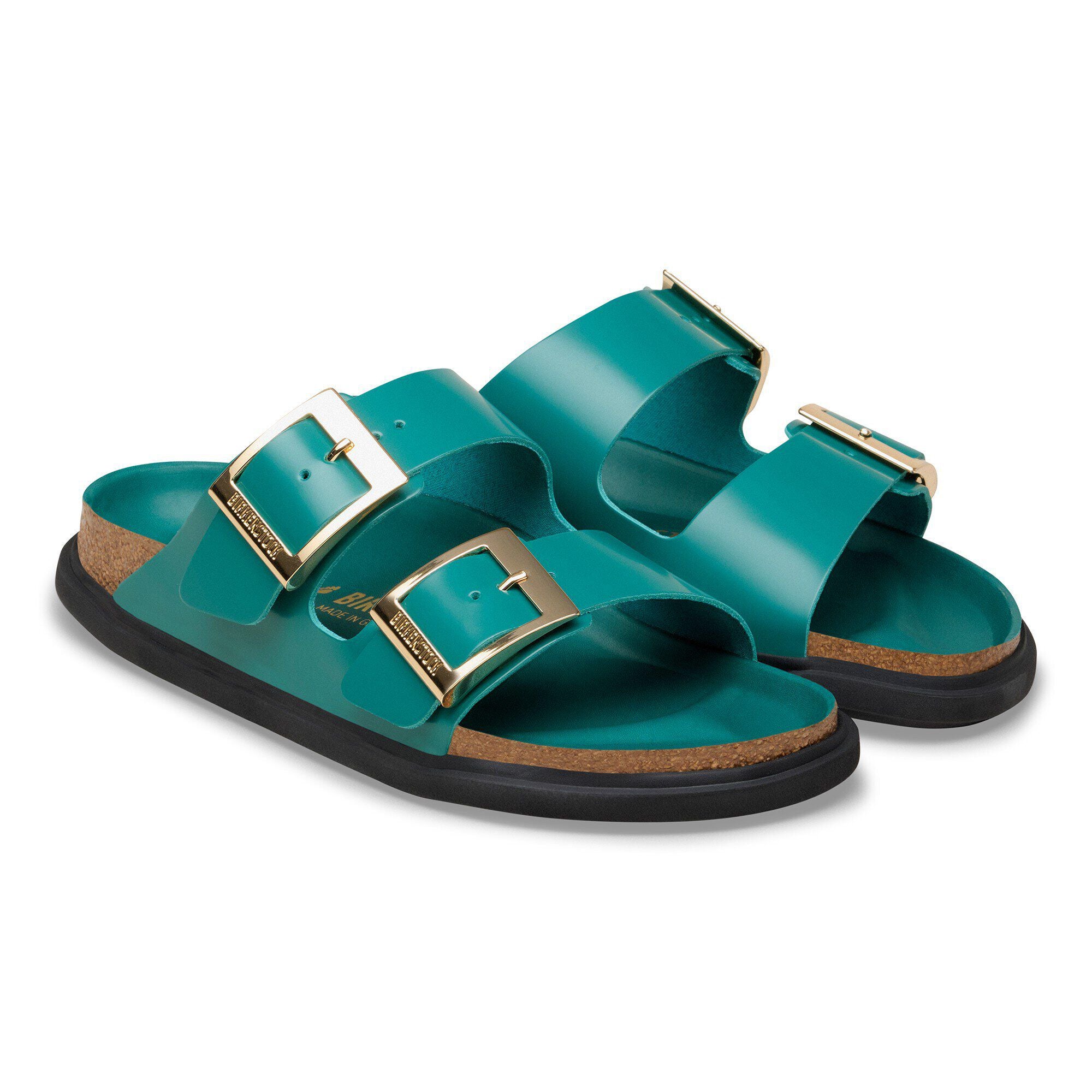 Arizona Droplet Buckle Natural Leather Patent