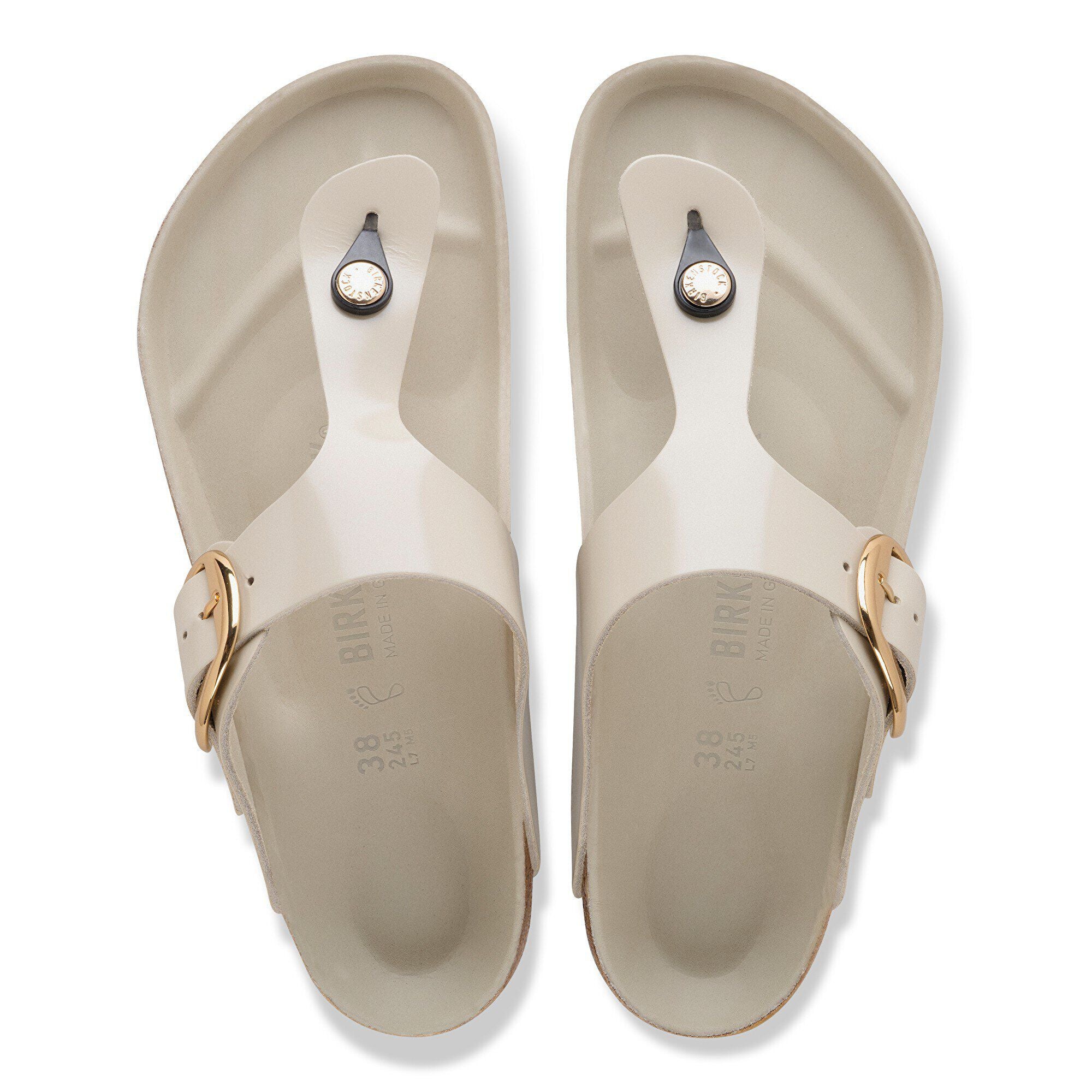 Gizeh Big Buckle Natural Leather Patent