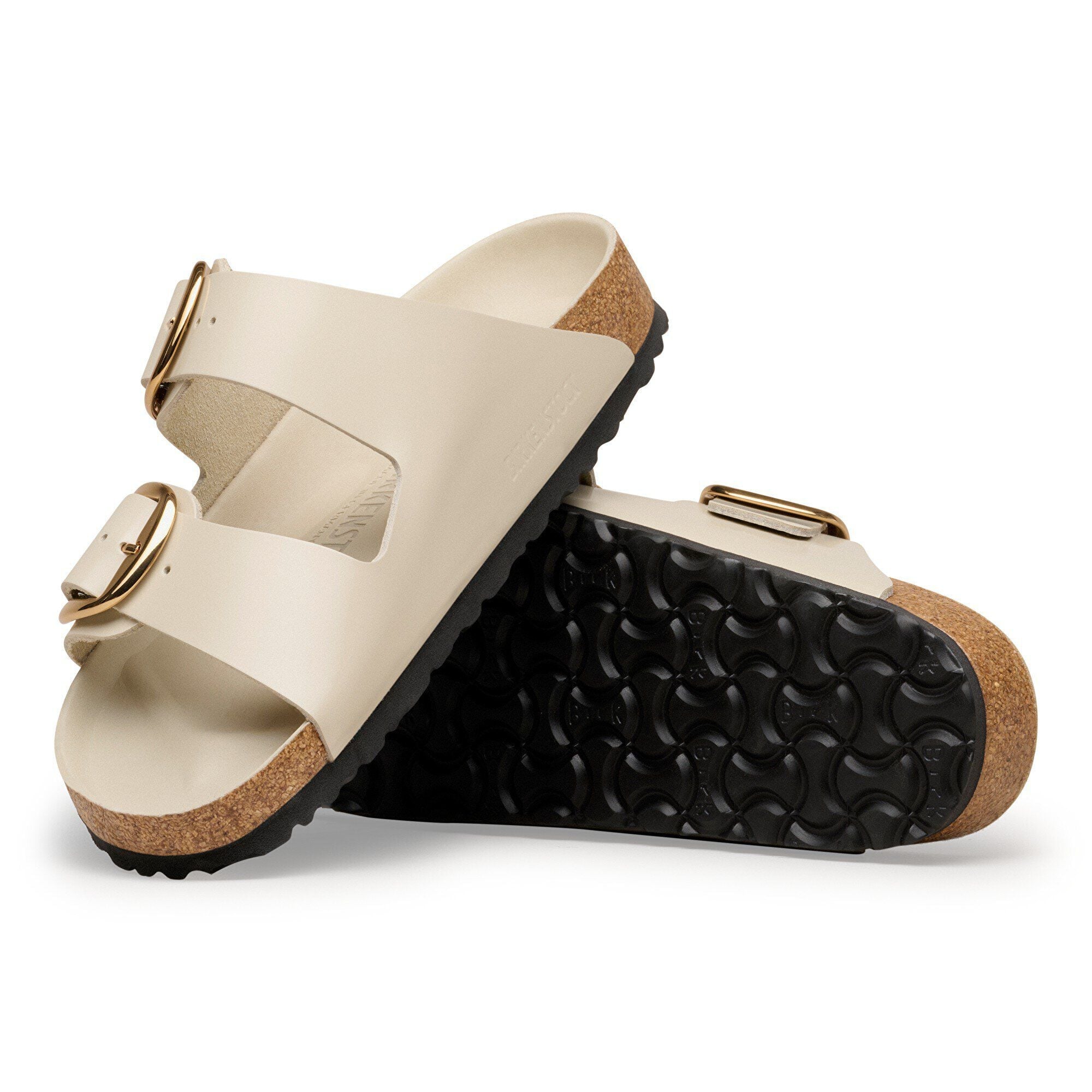 Arizona Big Buckle Natural Leather Patent