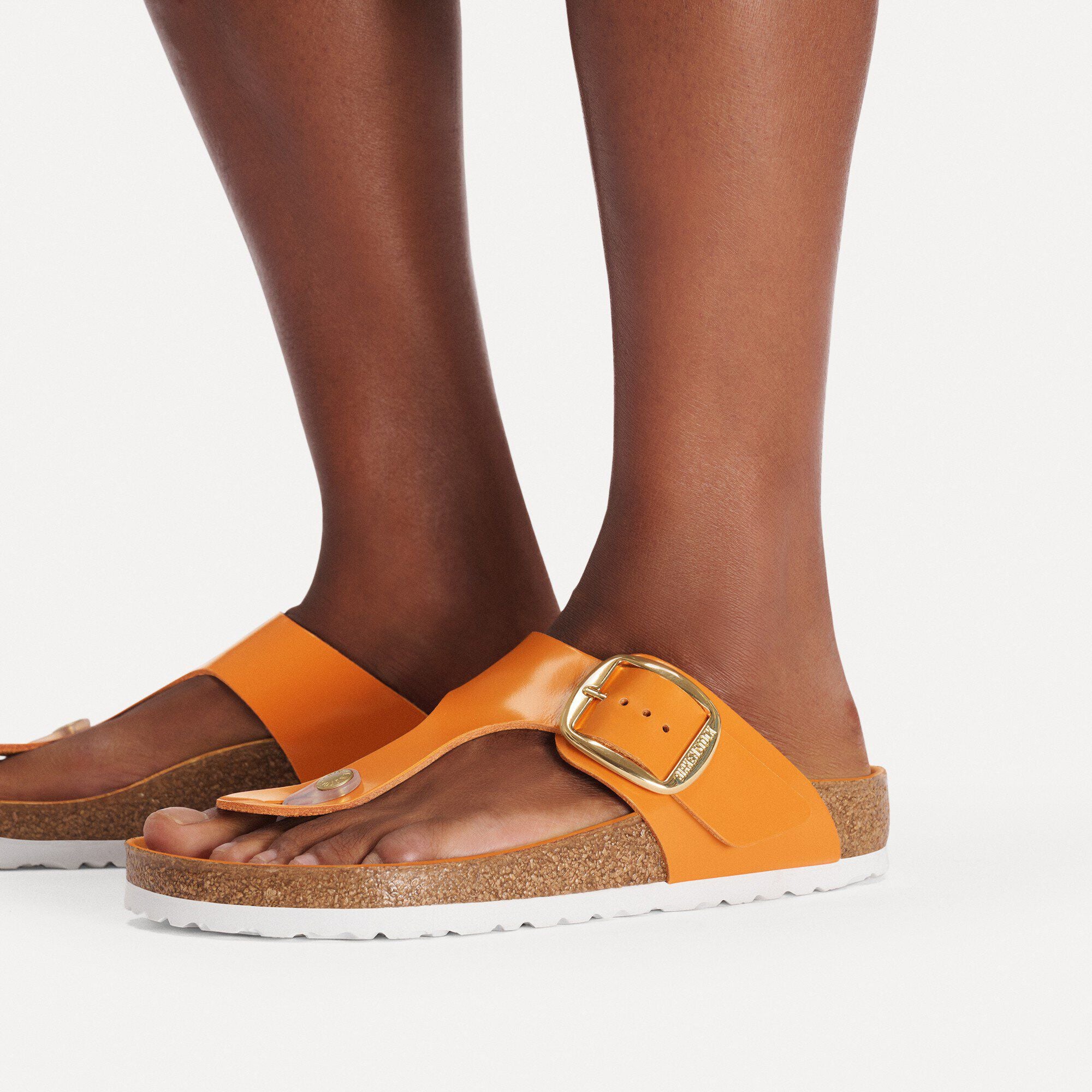 Gizeh Big Buckle Natural Leather Patent