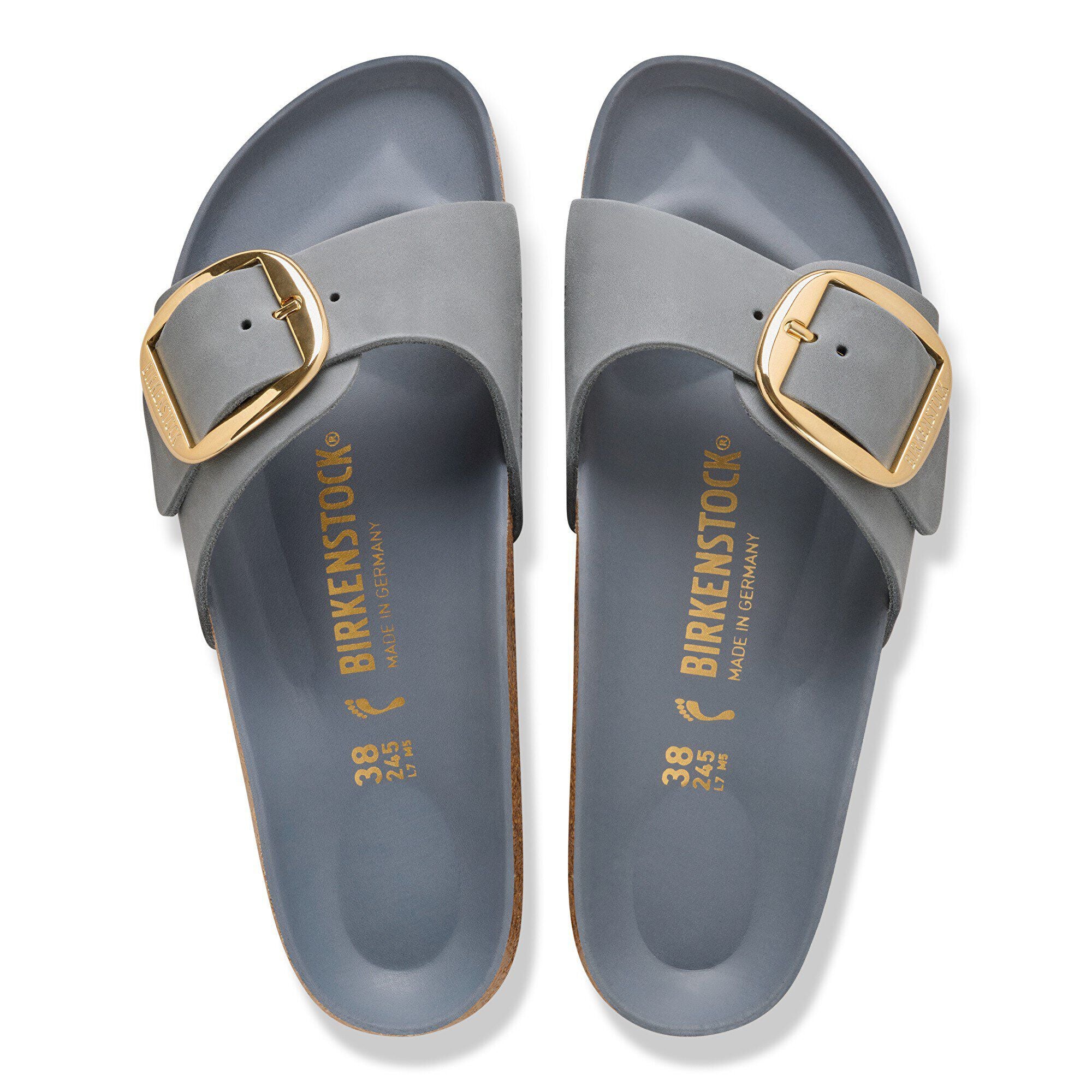 Madrid Big Buckle Natural Leather Oiled