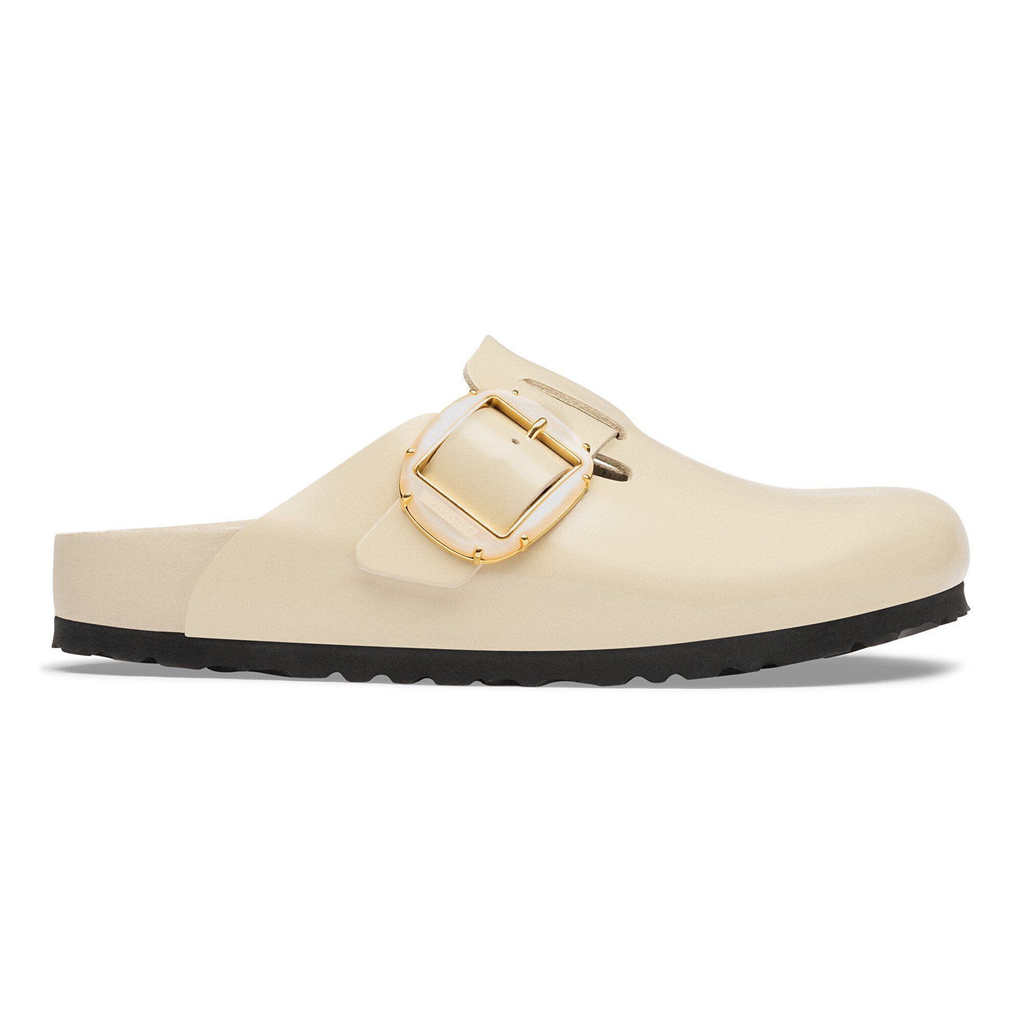 Boston Big Buckle Natural Leather Patent
