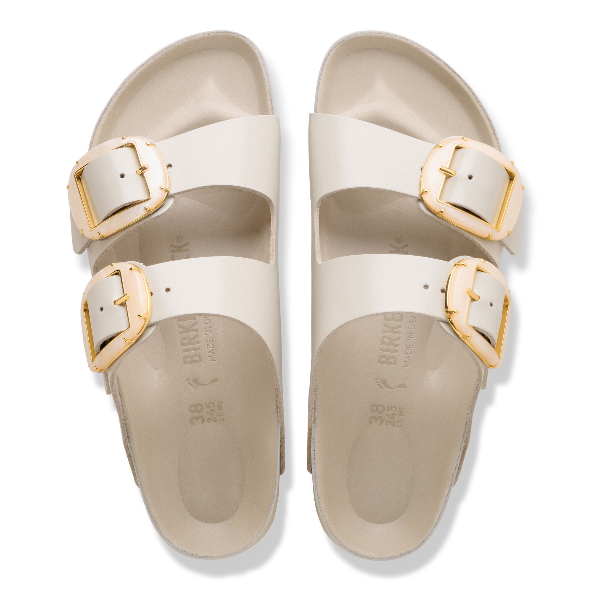 Arizona Big Buckle Natural Leather Patent