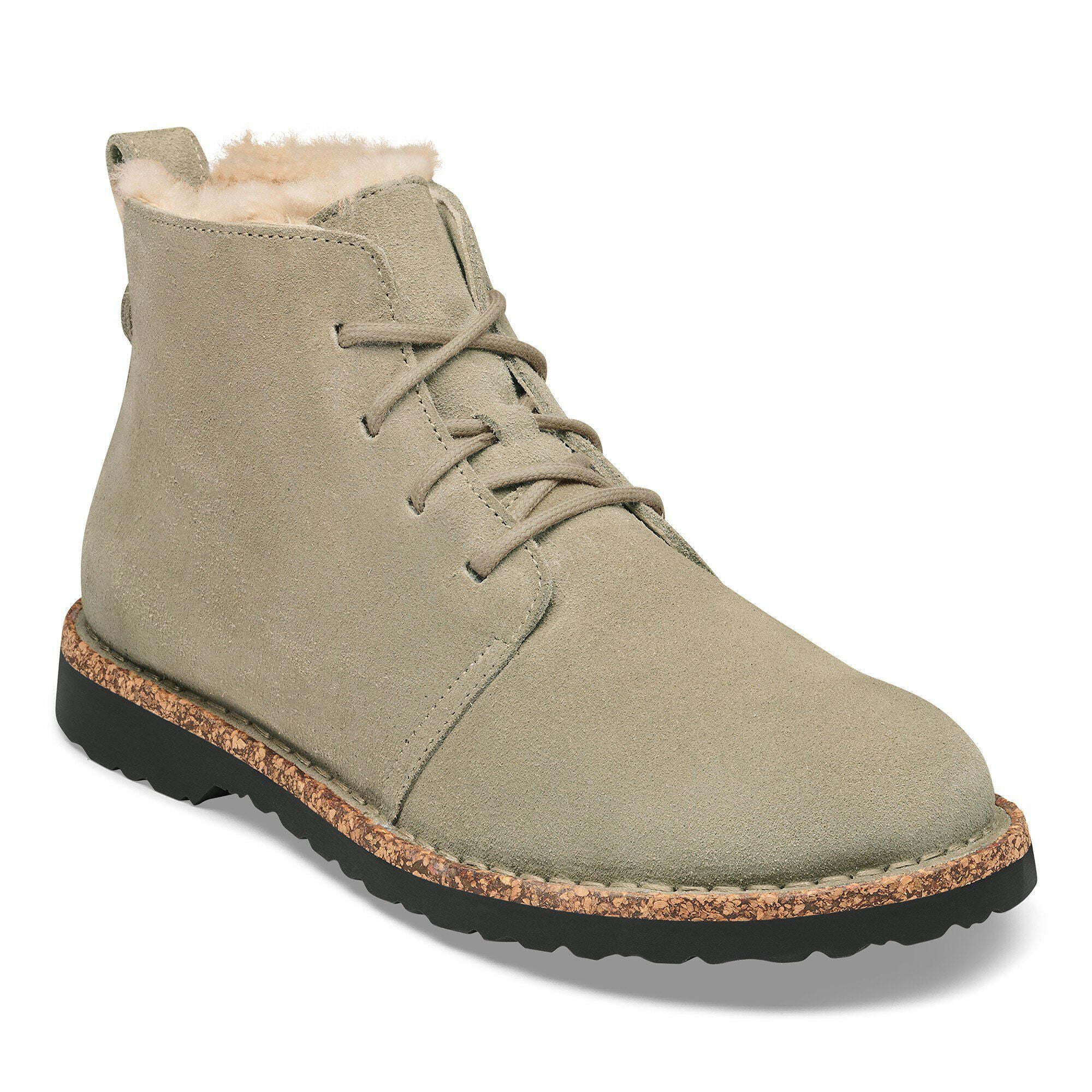 Uppsala Mid Shearling Suede Leather