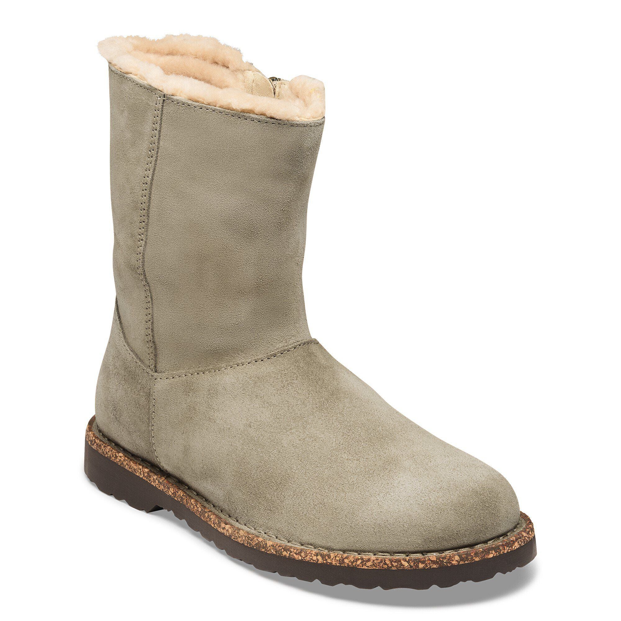 Uppsala Zip Shearling Suede Leather
