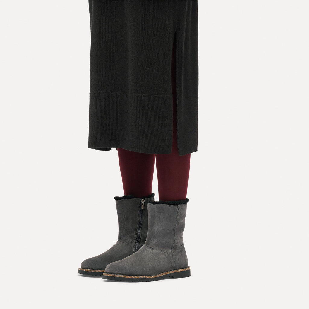Uppsala Zip Shearling Suede Leather