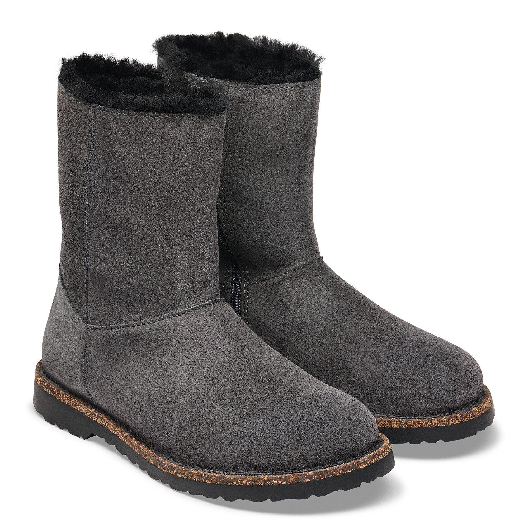 Uppsala Zip Shearling Suede Leather