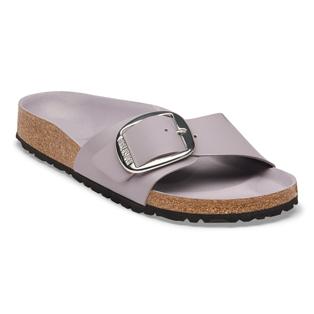 Madrid Big Buckle Natural Leather Patent