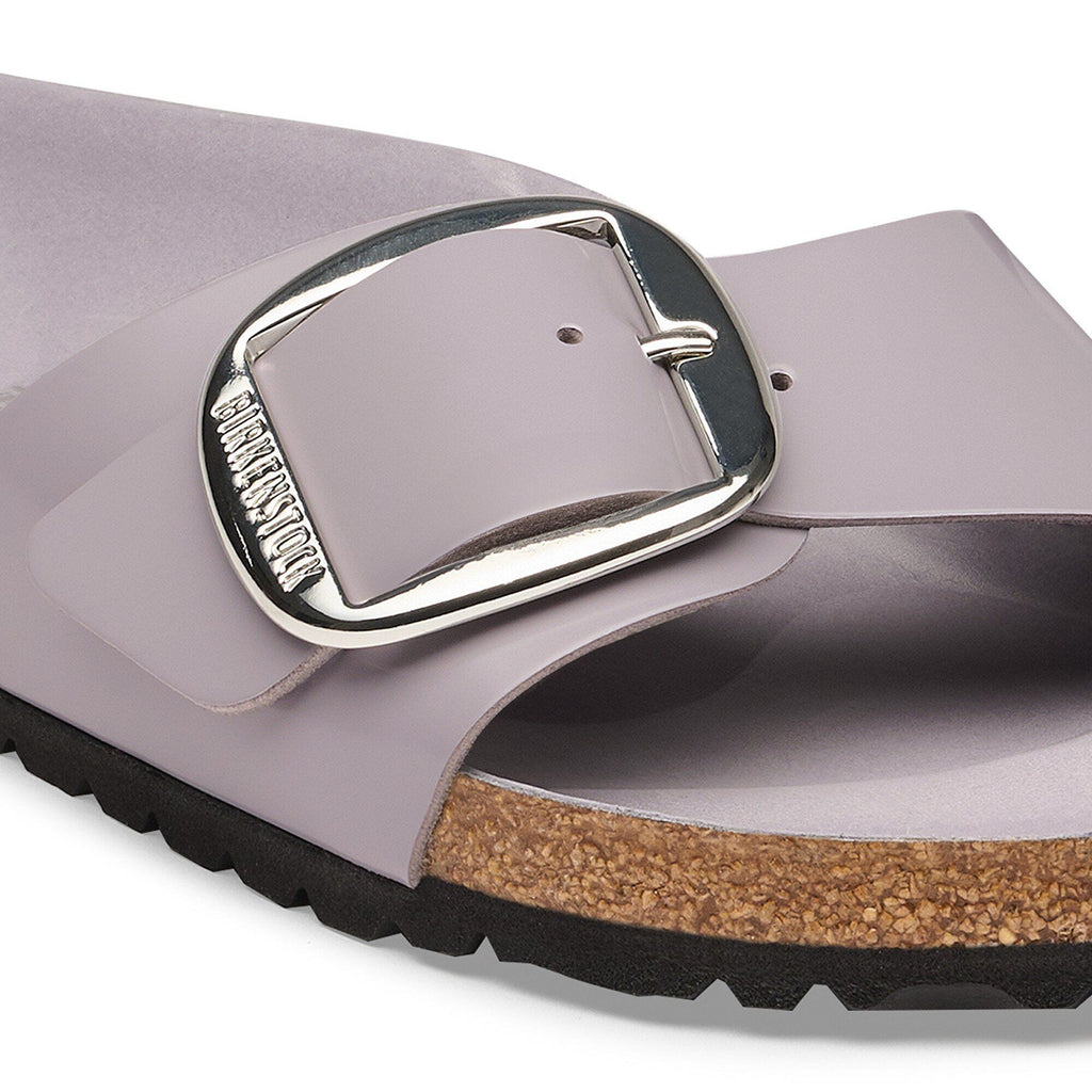 Madrid Big Buckle Natural Leather Patent