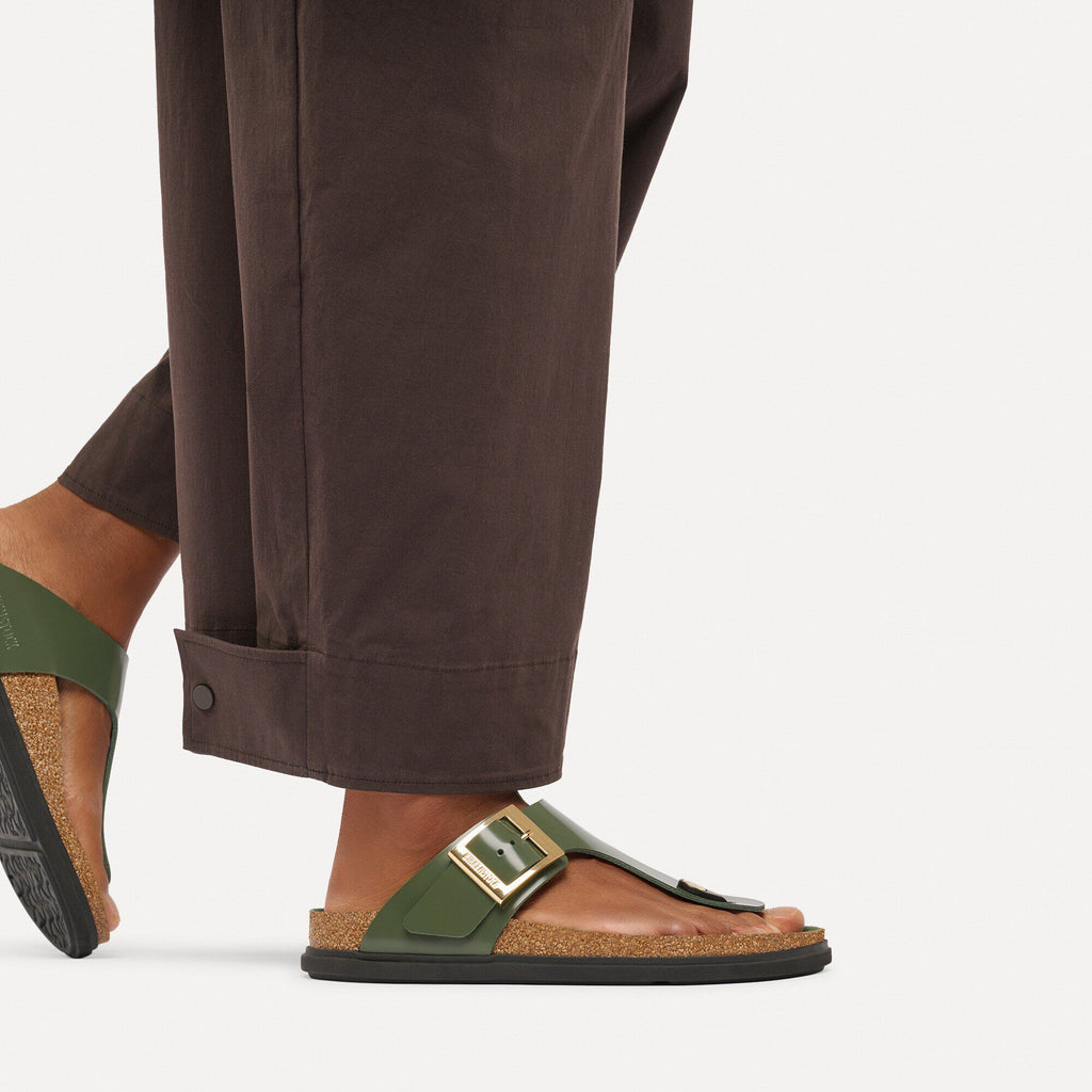 Gizeh Droplet Buckle Natural Leather Patent