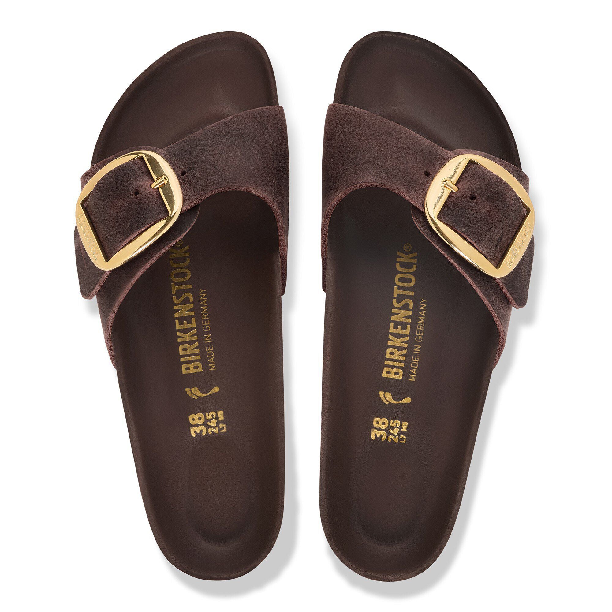 Madrid Big Buckle Natural Leather Oiled