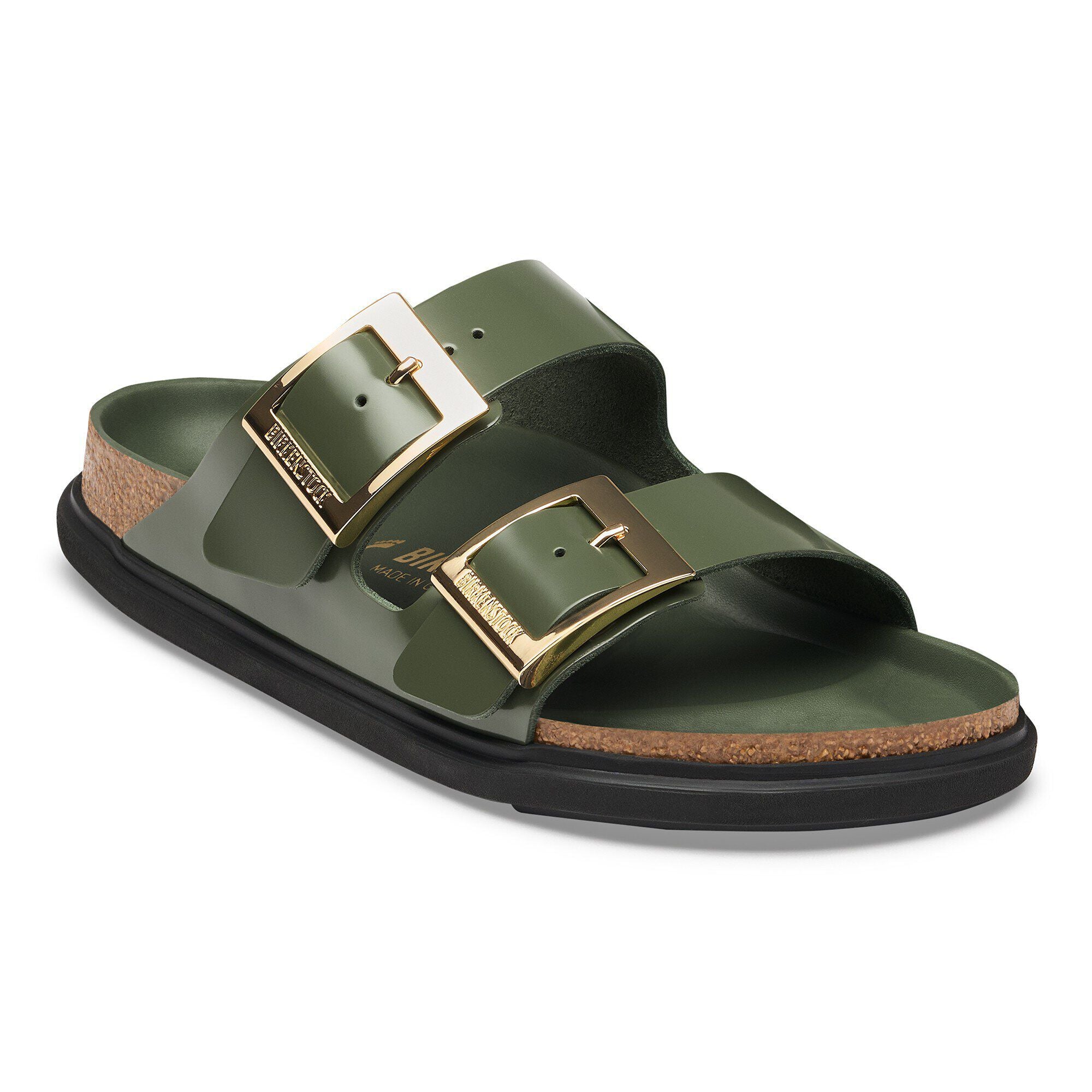Arizona Droplet Buckle Natural Leather Patent