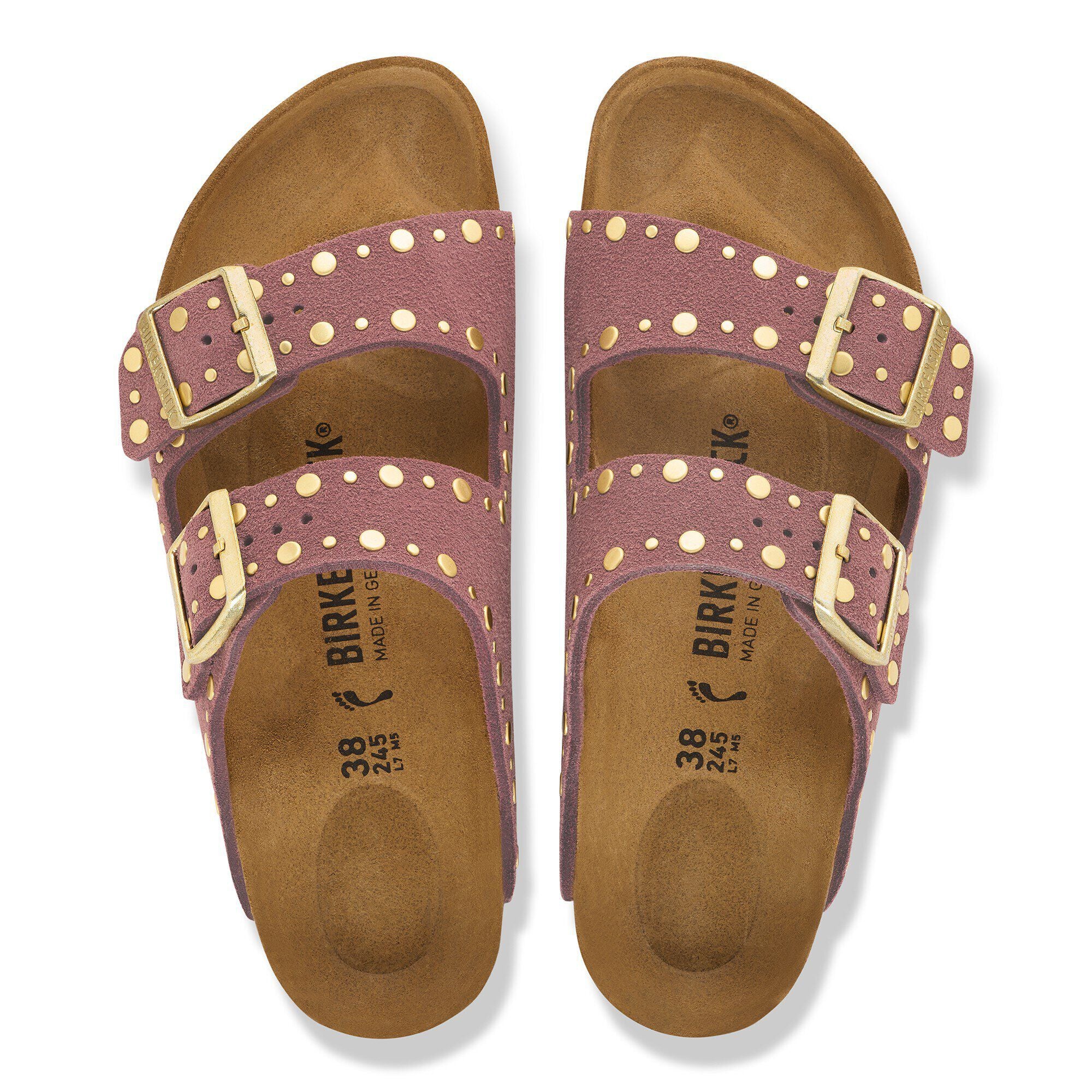 Arizona Rivet Suede Leather