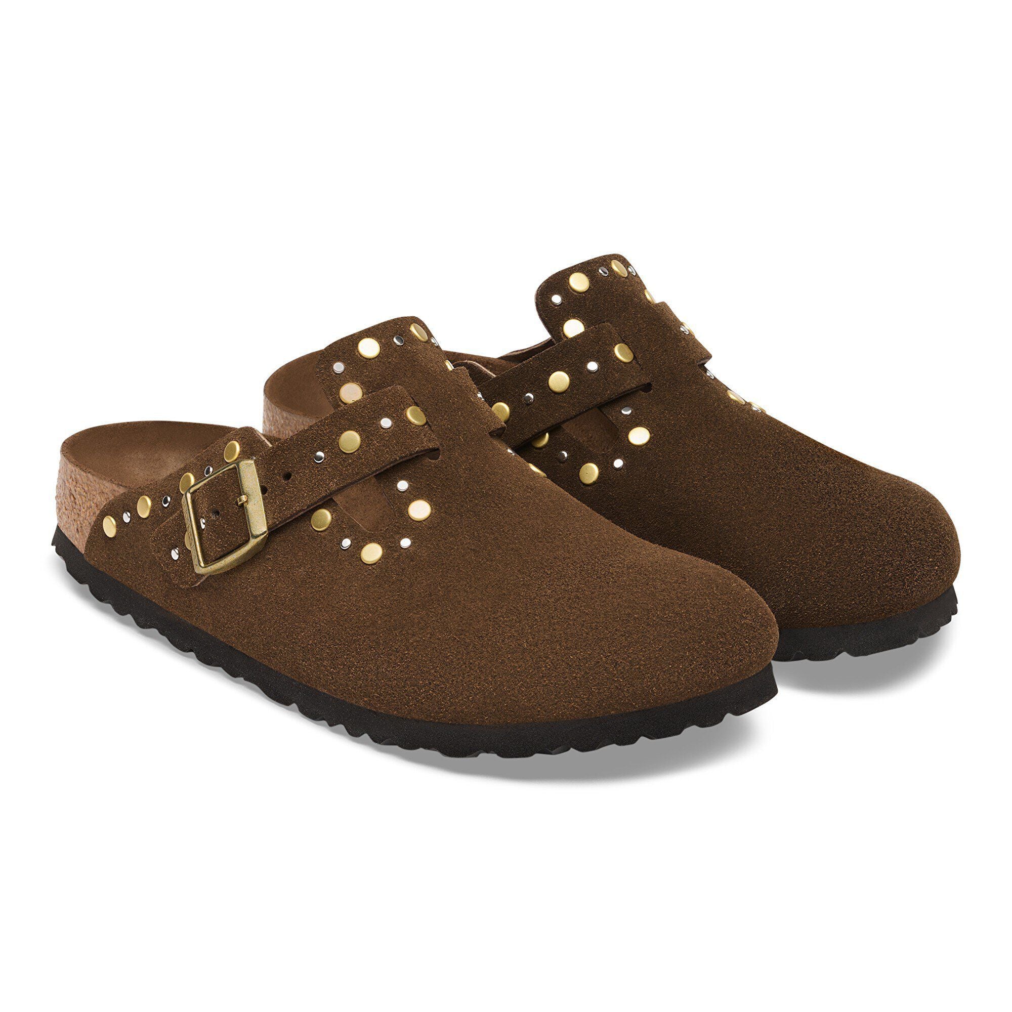 Boston Rivet Suede Leather