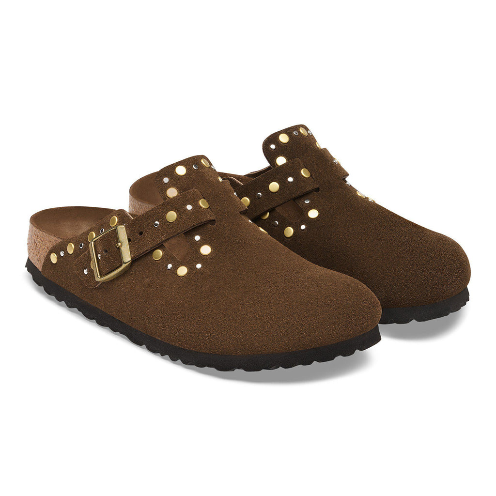 Boston Rivet Suede Leather