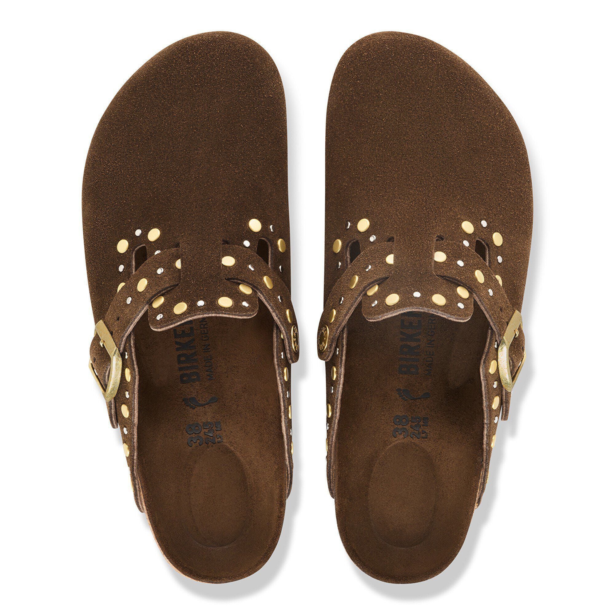 Boston Rivet Suede Leather