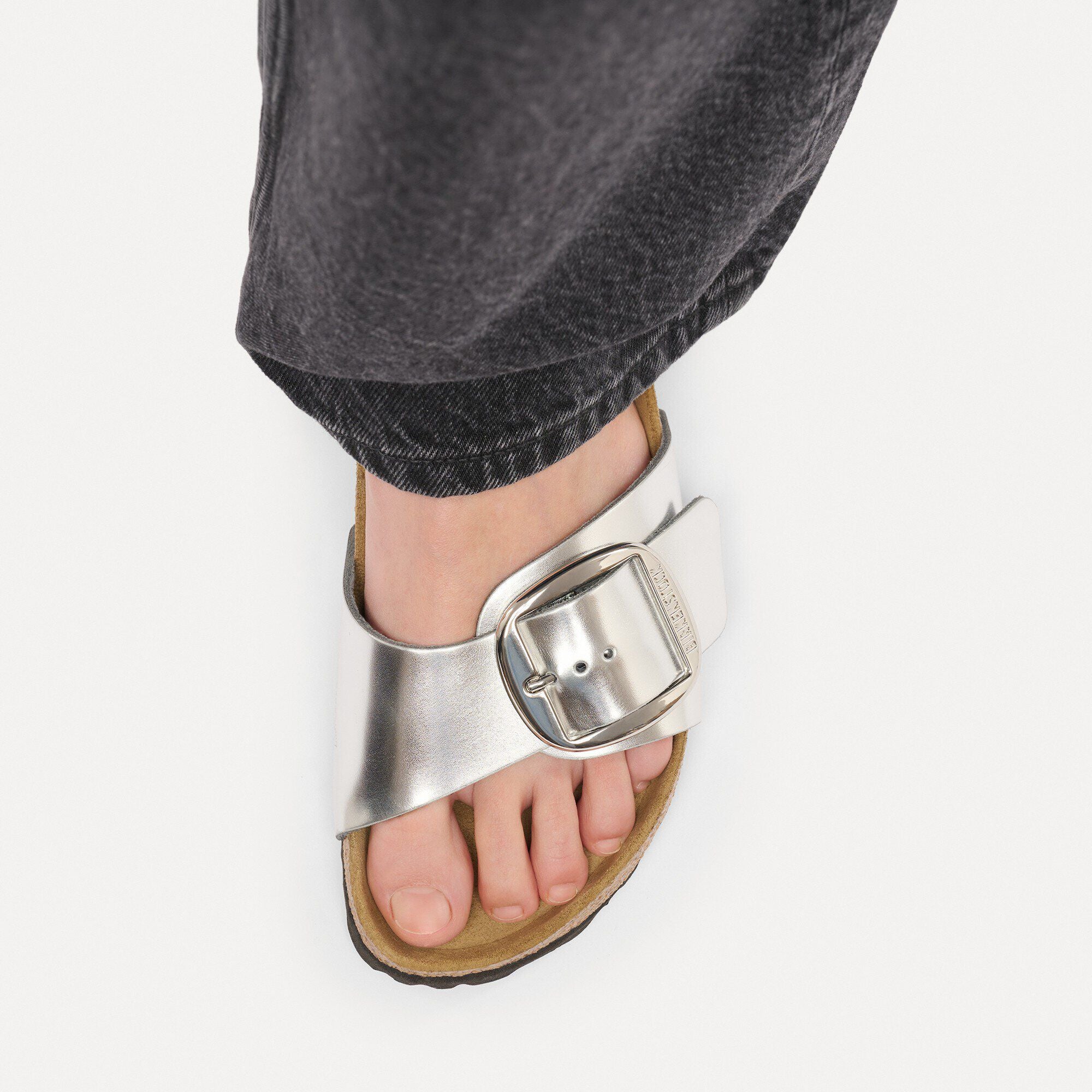 Madrid Big Buckle Natural Leather