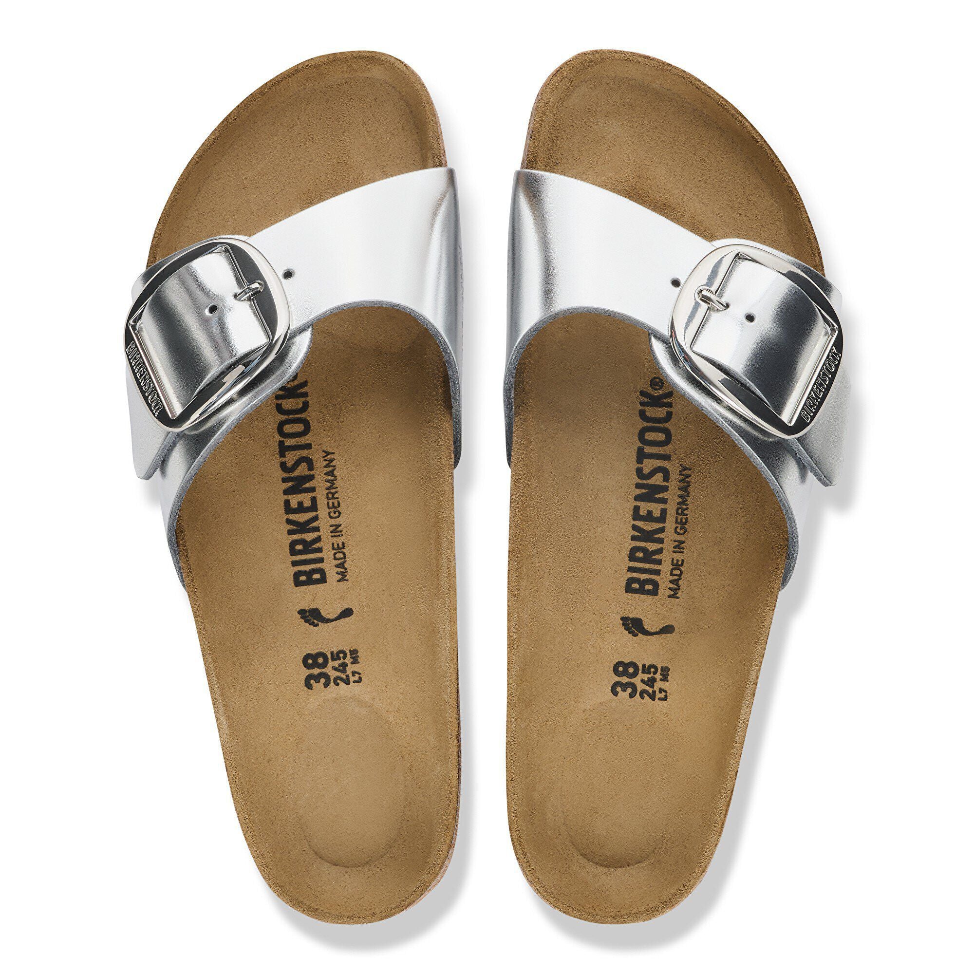 Madrid Big Buckle Natural Leather