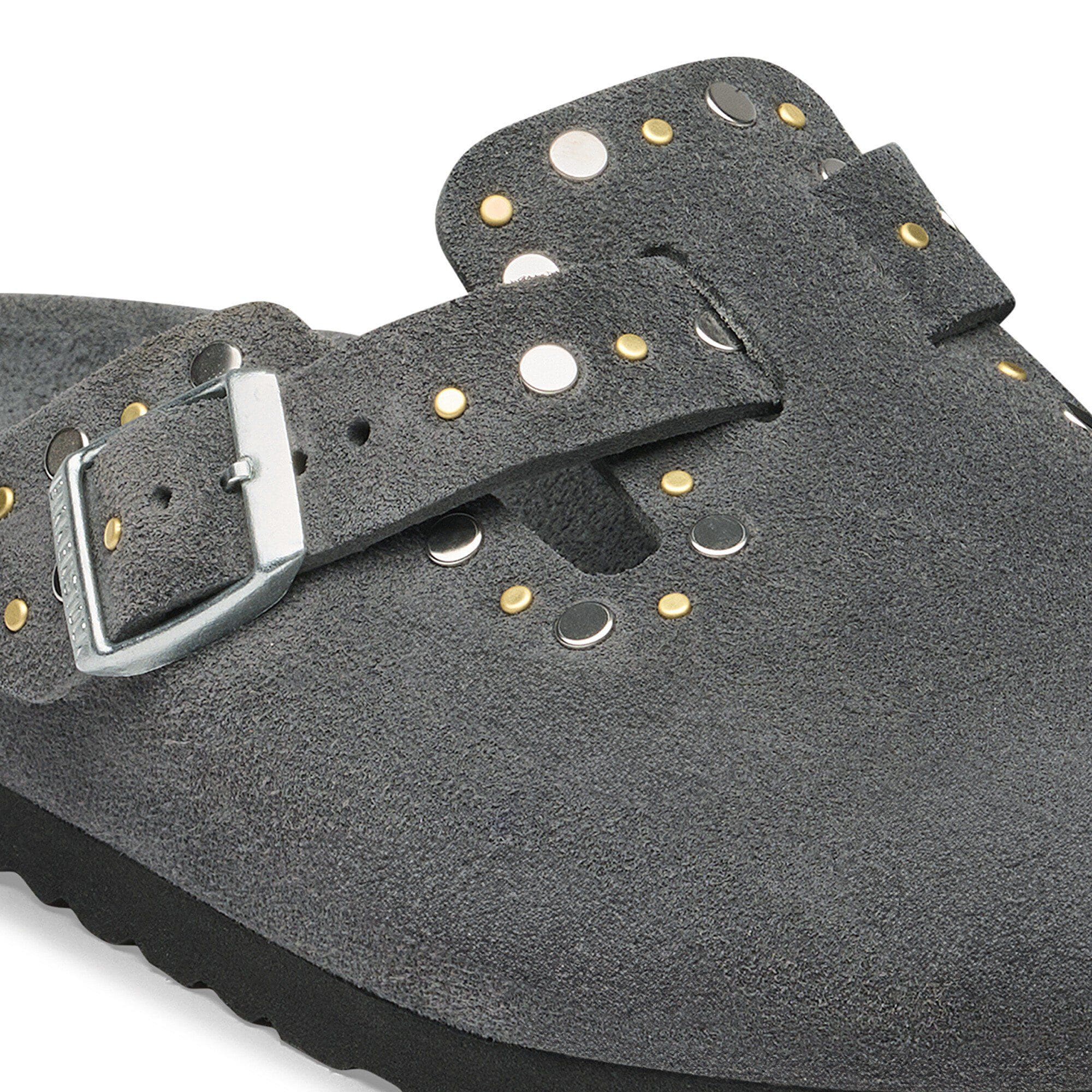 Boston Rivet Suede Leather