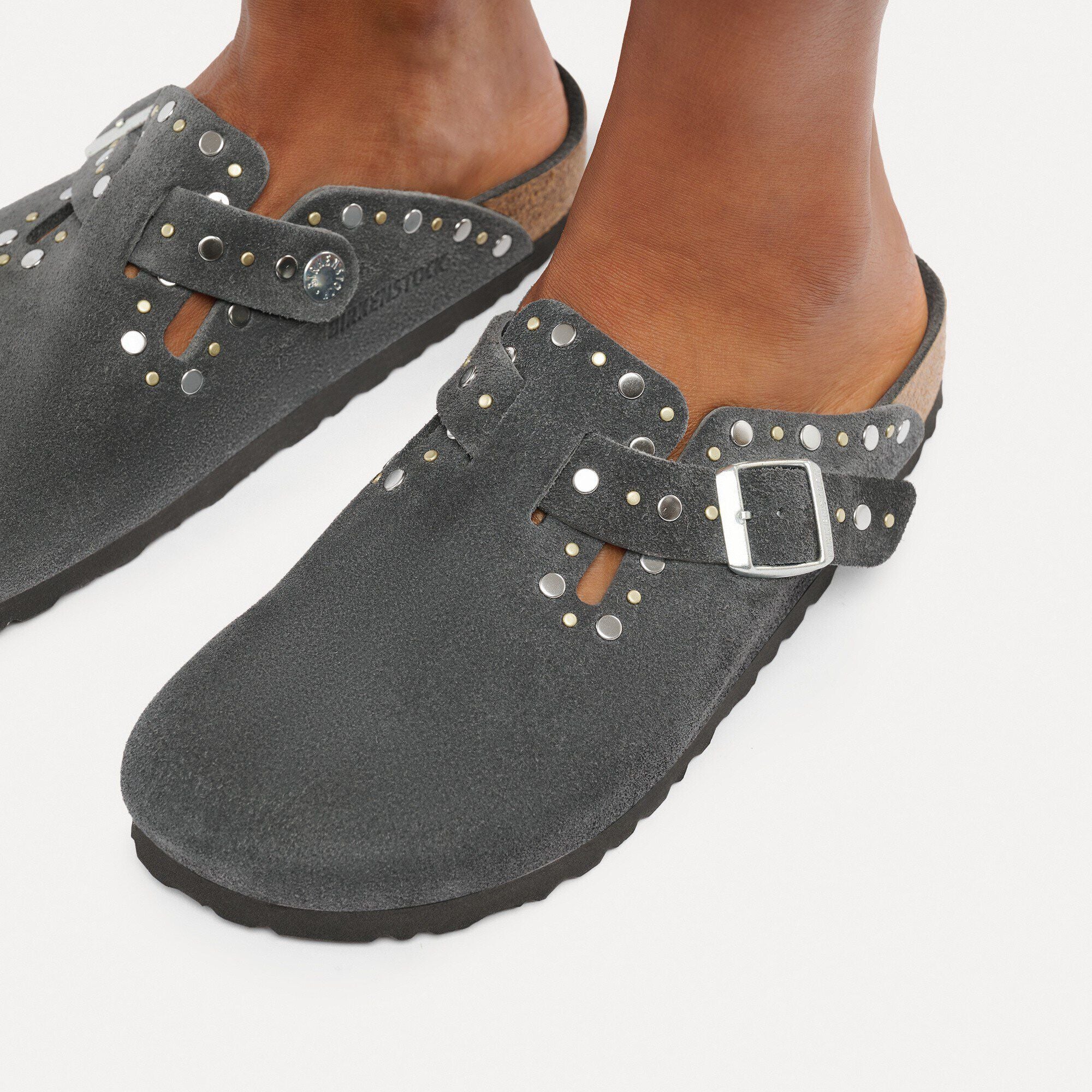 Boston Rivet Suede Leather
