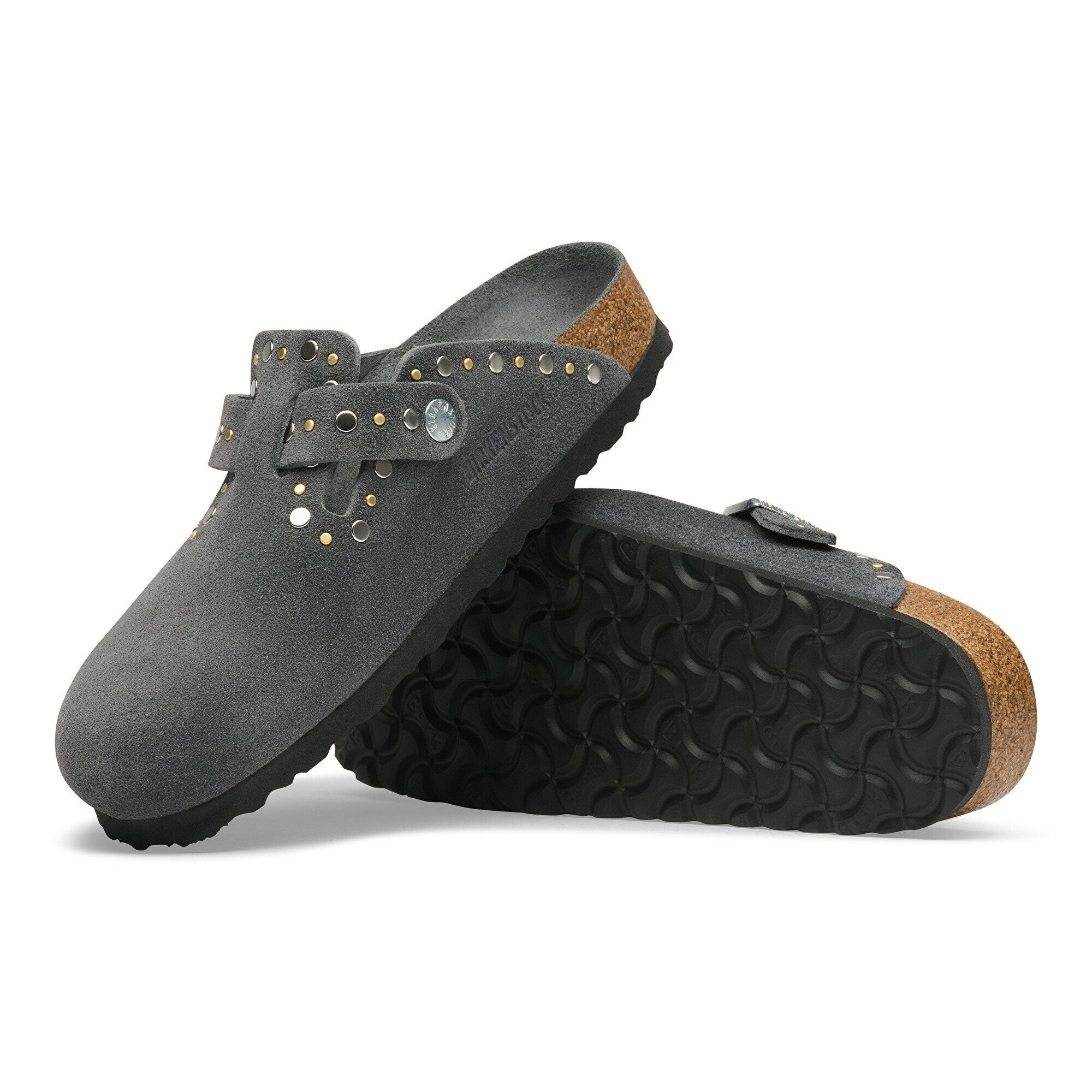 Boston Rivet Suede Leather