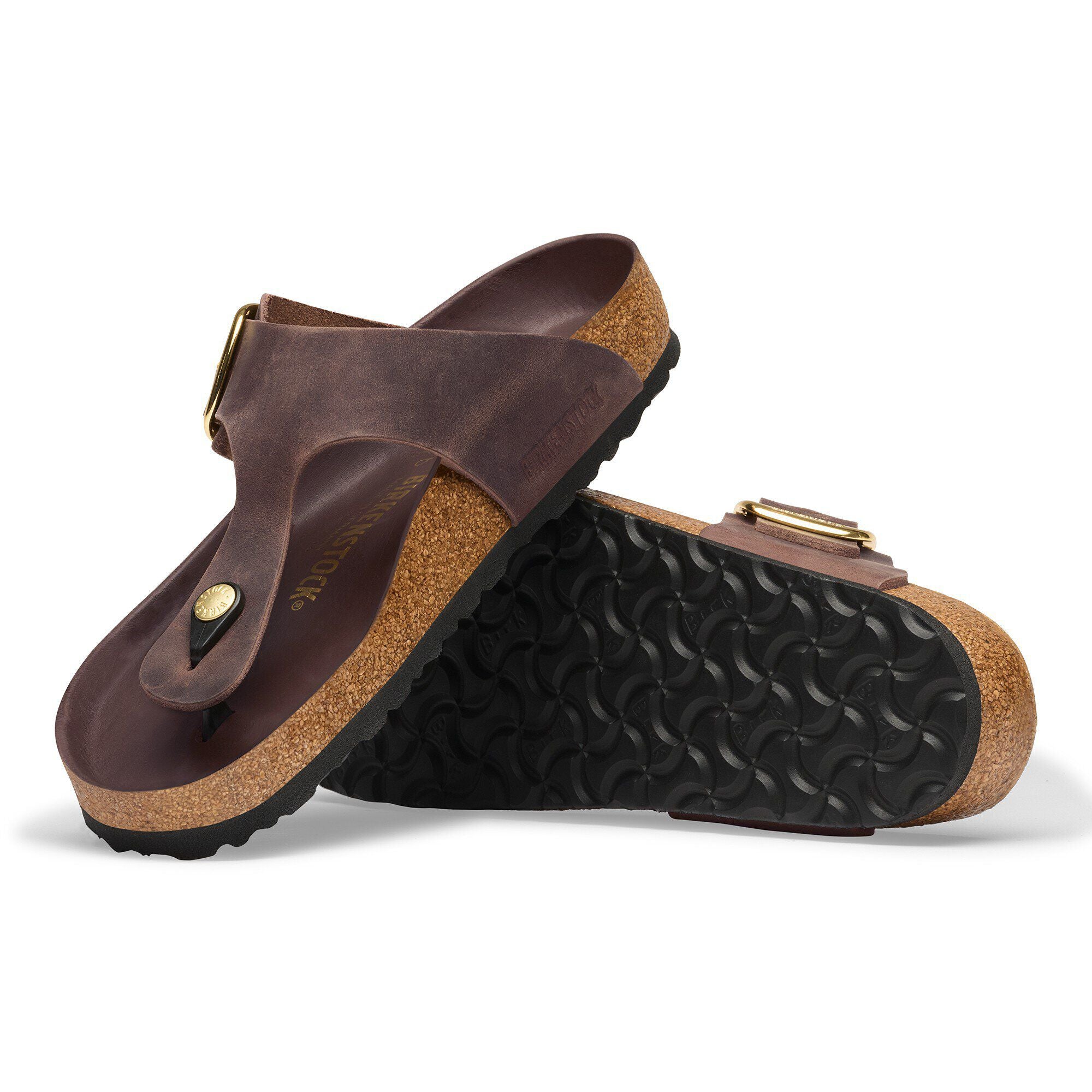 Gizeh Big Buckle Natural Leather Oiled