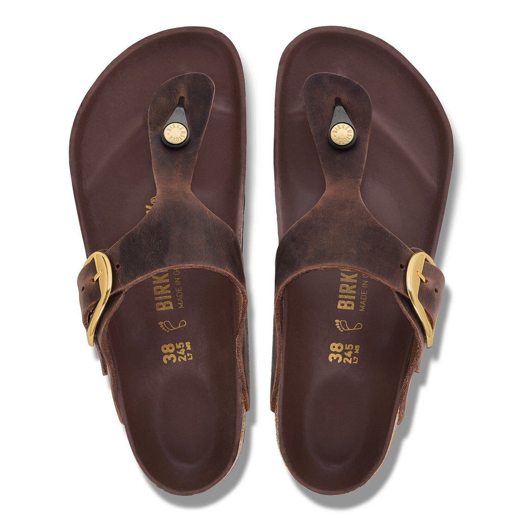 Gizeh Big Buckle Natural Leather Oiled