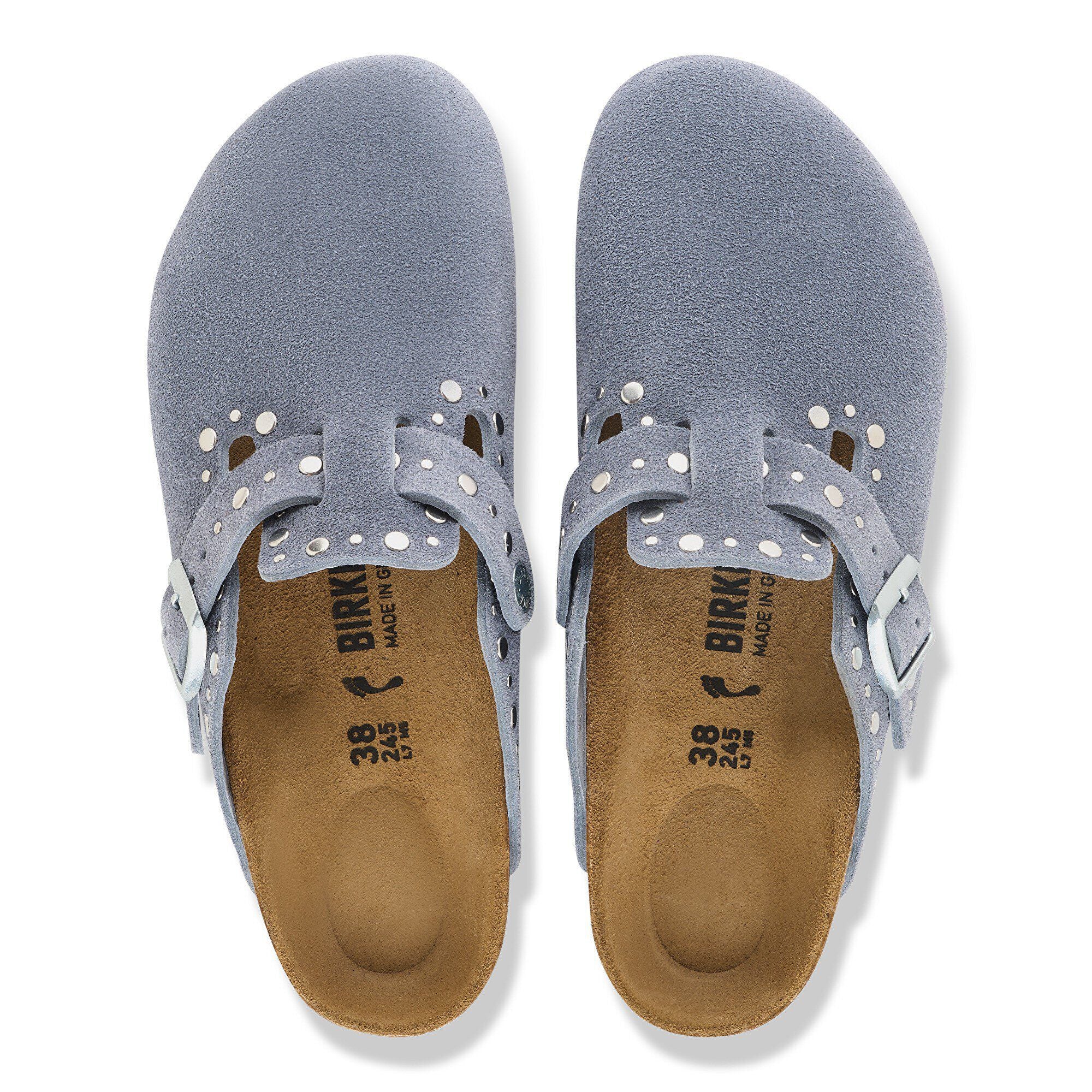 Boston Rivet Suede Leather