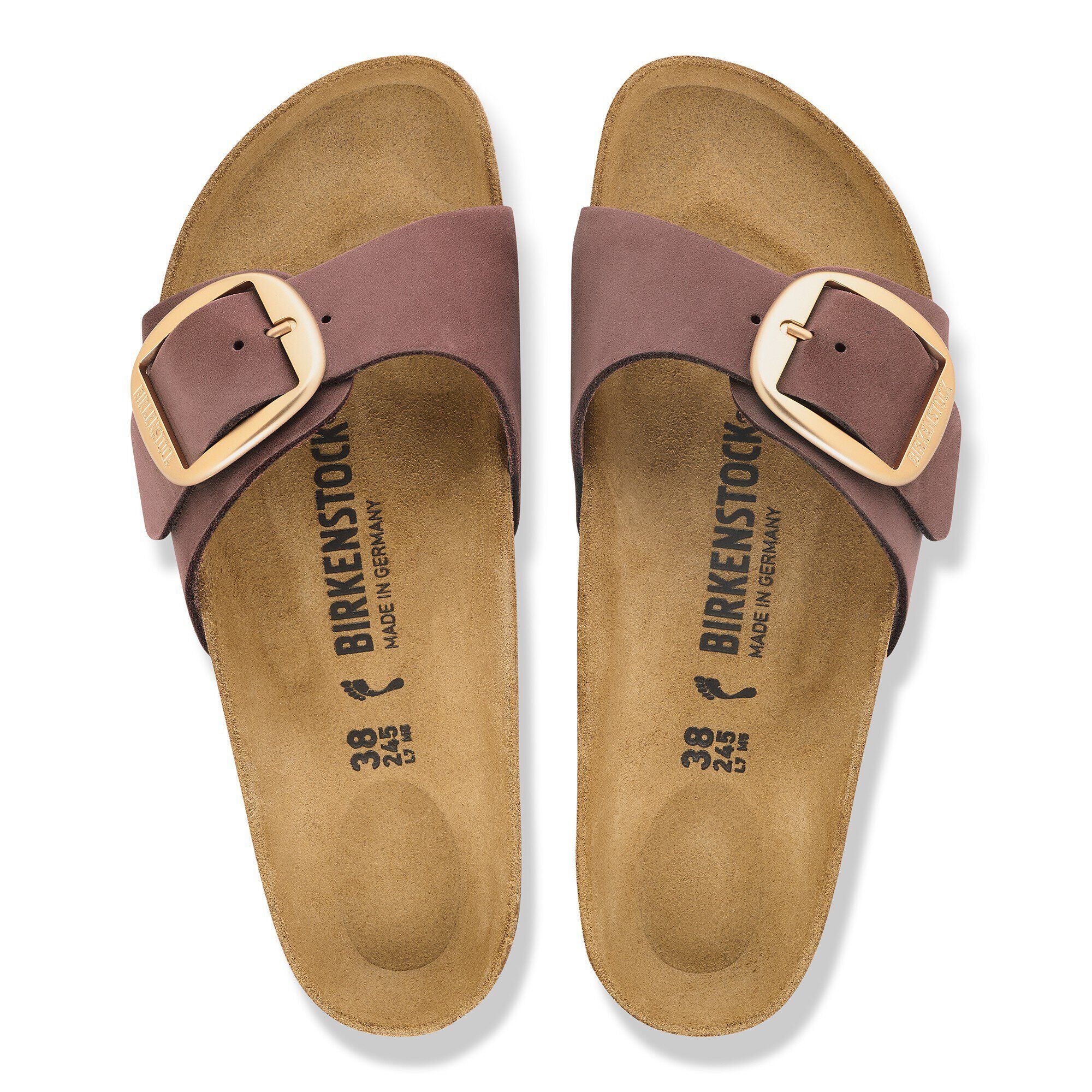 Madrid Big Buckle Nubuck Leather