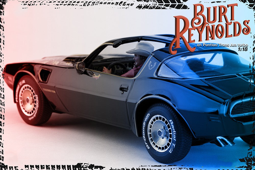 Burt Reynolds on Pontiac Firebird Trans Am 1980 - FREE SHIPPING