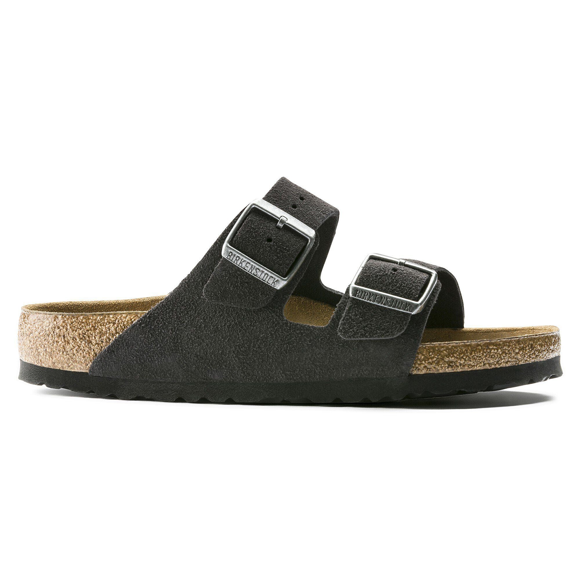 Arizona Soft Footbed Suede Leather Velvet Gray