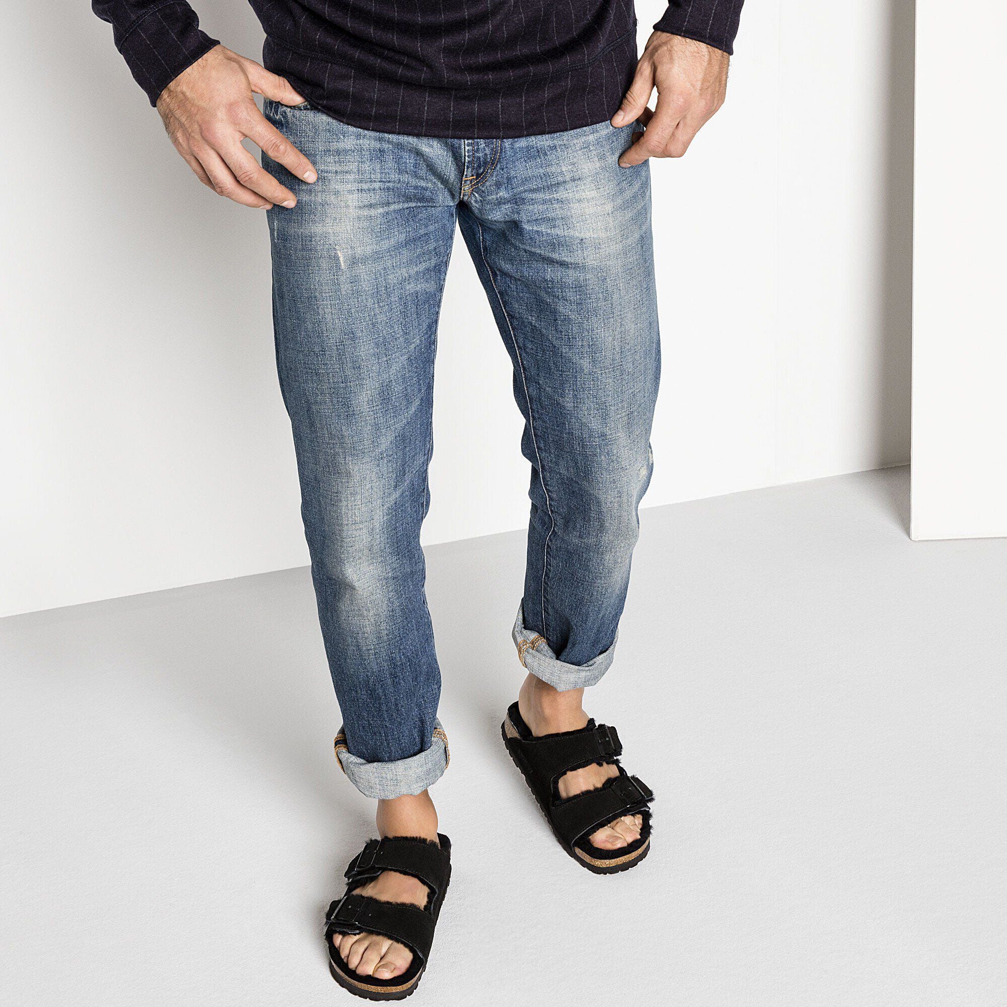 Arizona Shearling Suede Leather/Fur